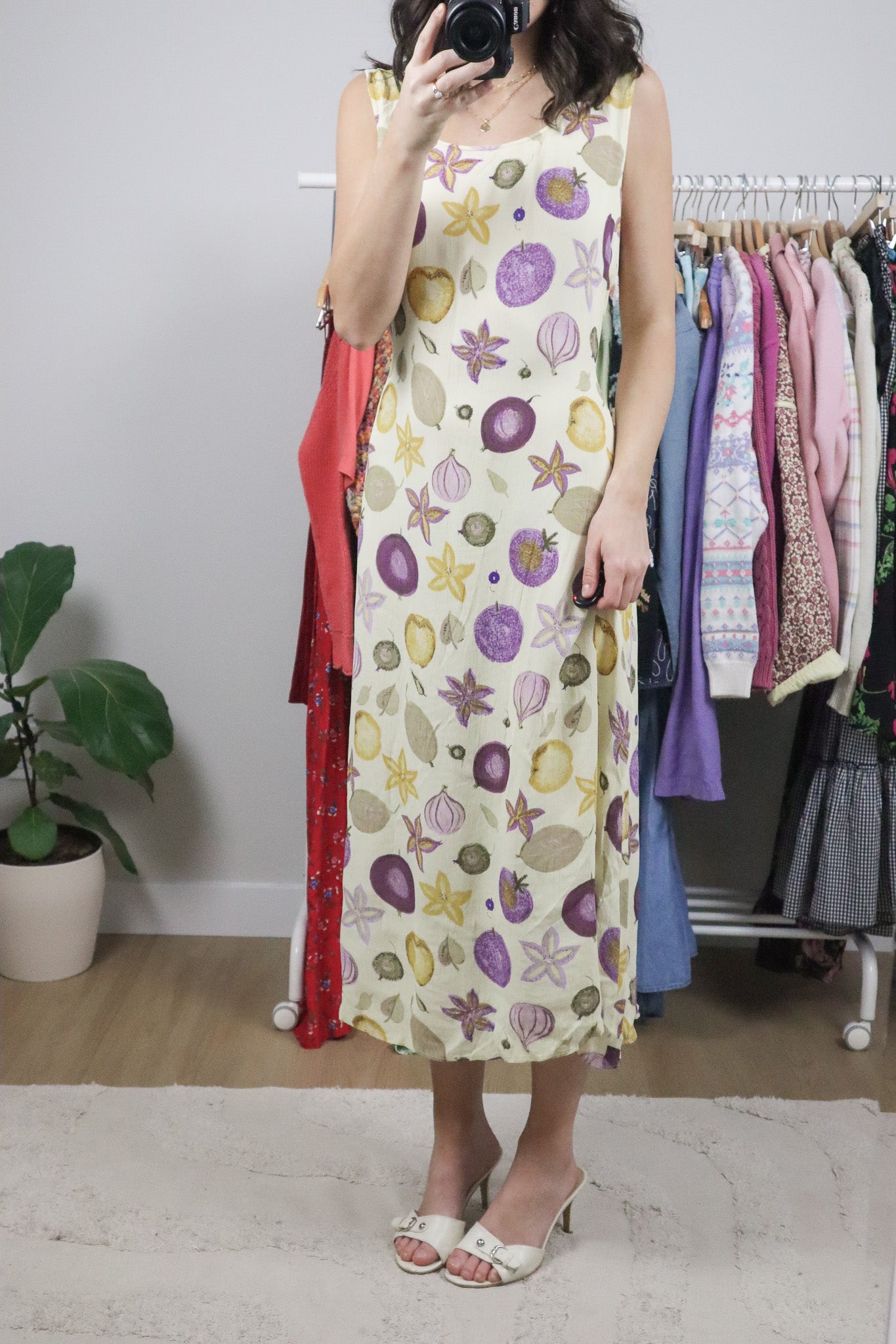 Vintage x Patterned Maxi Dress (12/14)