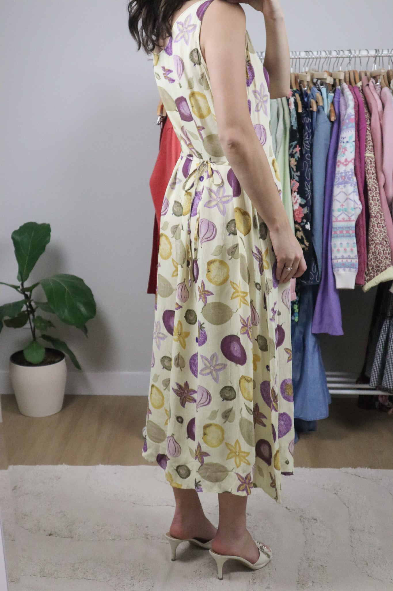 Vintage x Patterned Maxi Dress (12/14)