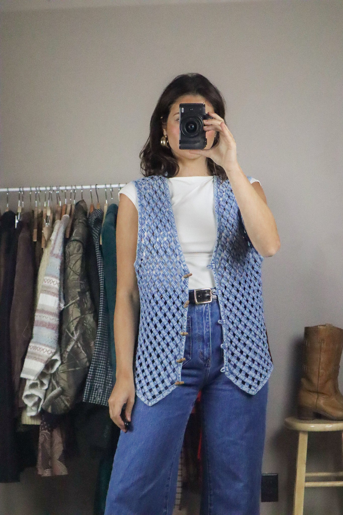 Vintage x Woven Vest (L)