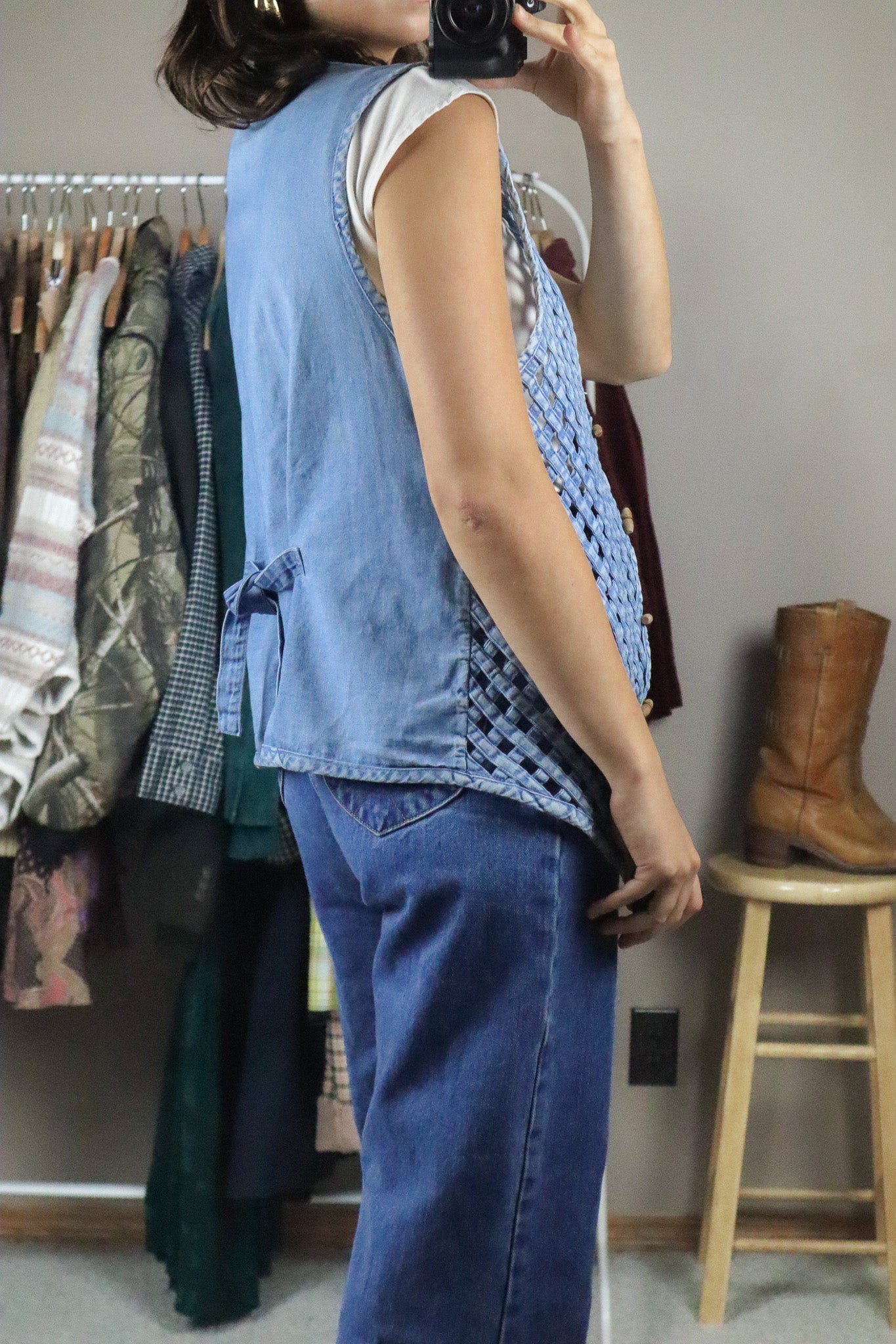 Vintage x Woven Vest (L)
