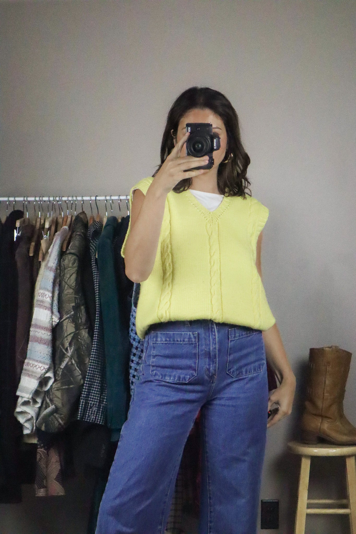 Vintage x Knit Sweater Vest (L)