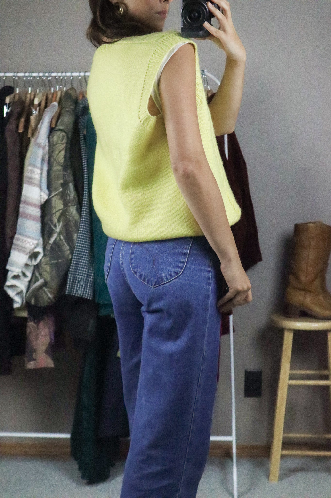 Vintage x Knit Sweater Vest (L)