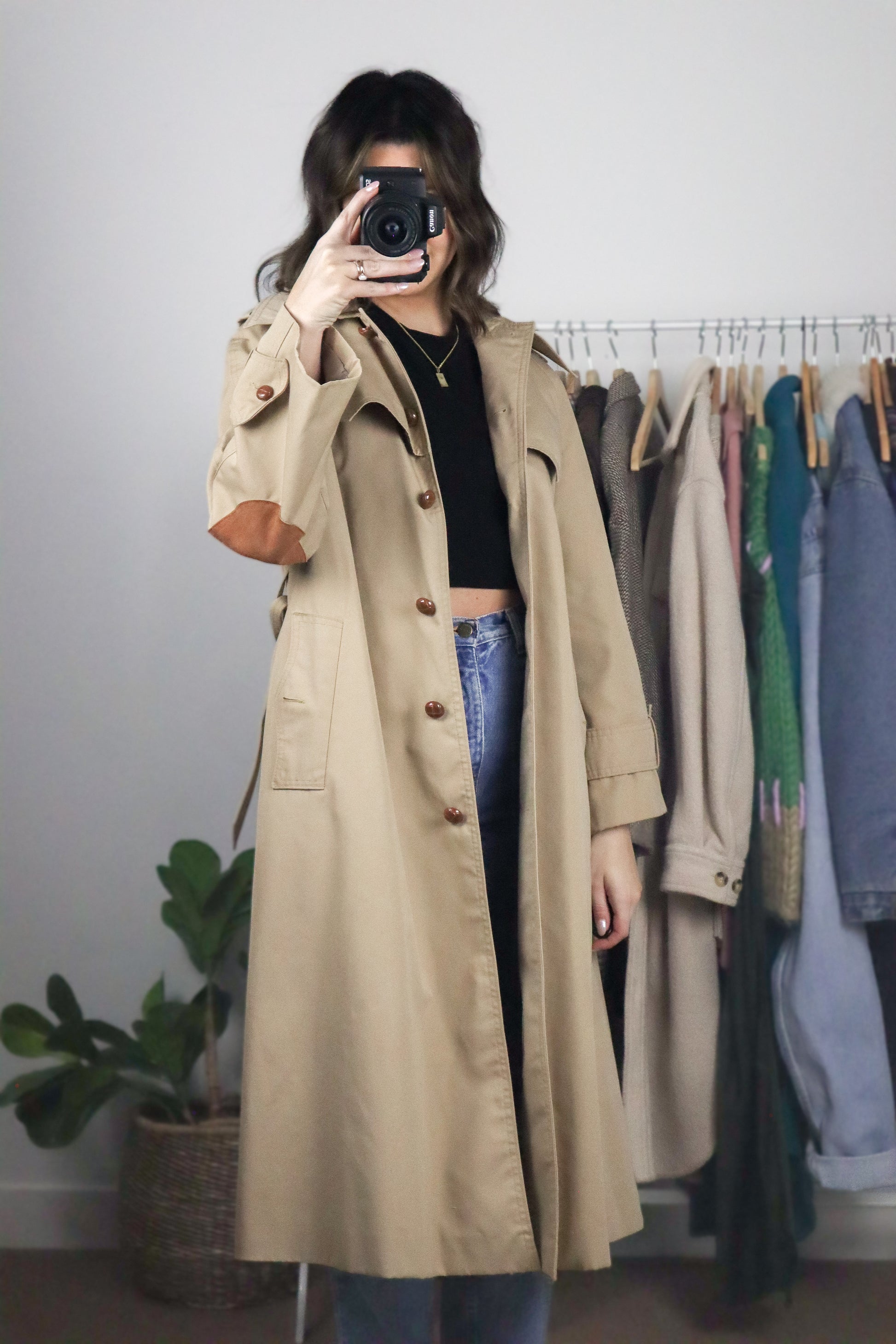 Made in Korea x Vintage 70s x Trench Coat (XS/S)