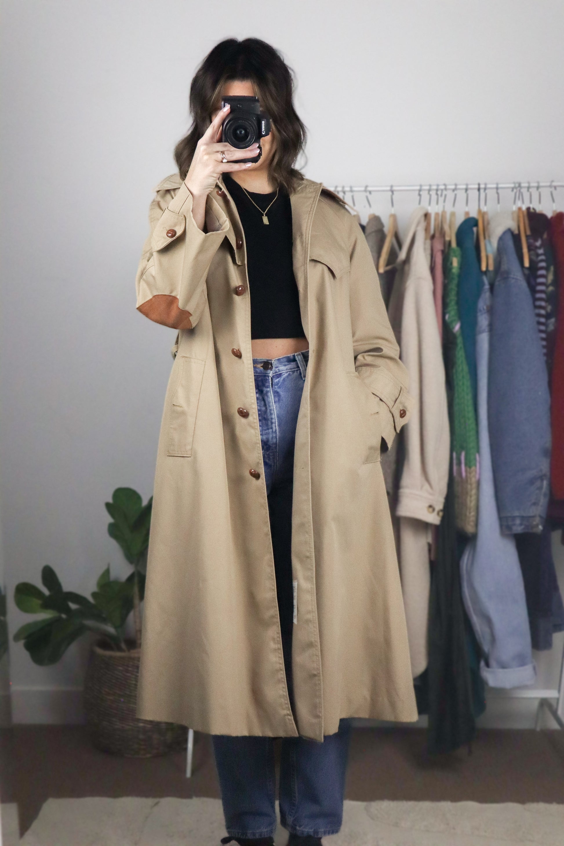 Made in Korea x Vintage 70s x Trench Coat (XS/S)