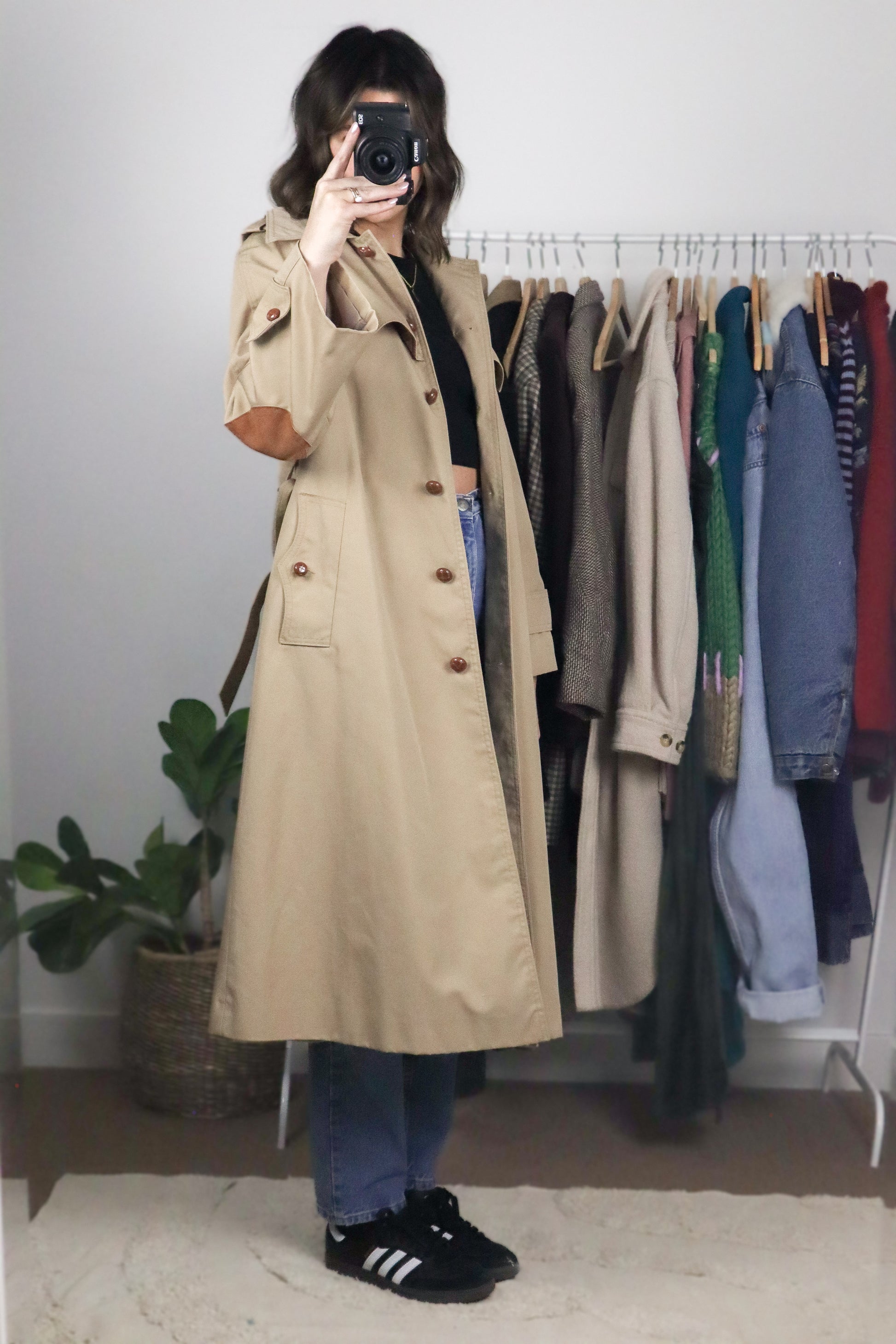 Made in Korea x Vintage 70s x Trench Coat (XS/S)
