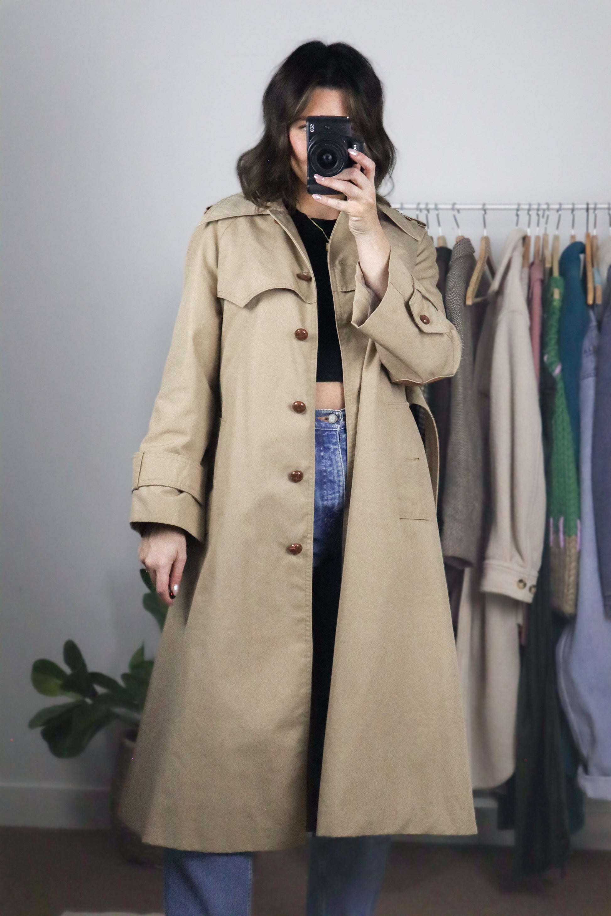 Made in Korea x Vintage 70s x Trench Coat (XS/S)