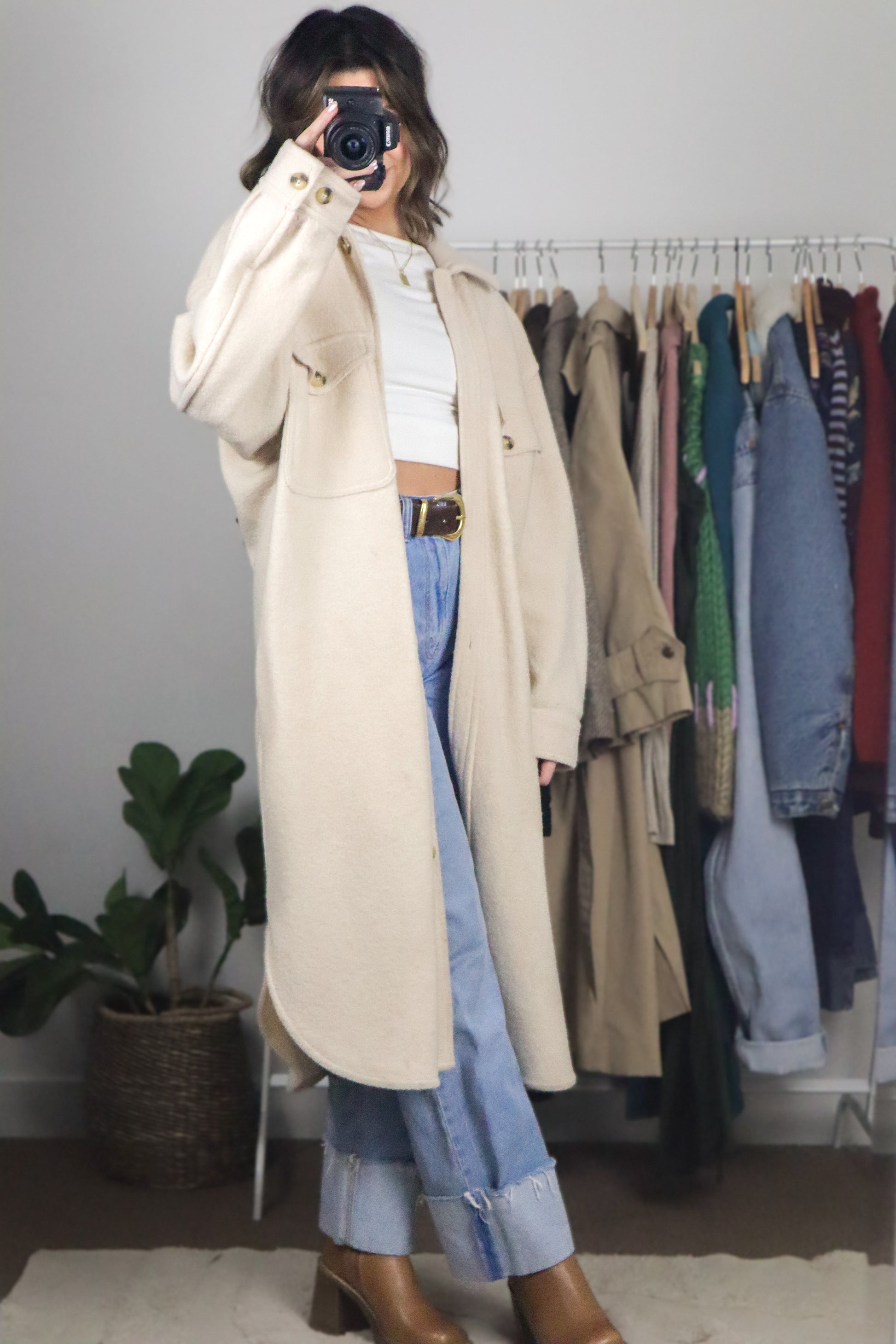 Modern x Wilfred Free Marino Wool Shacket (L/XL)