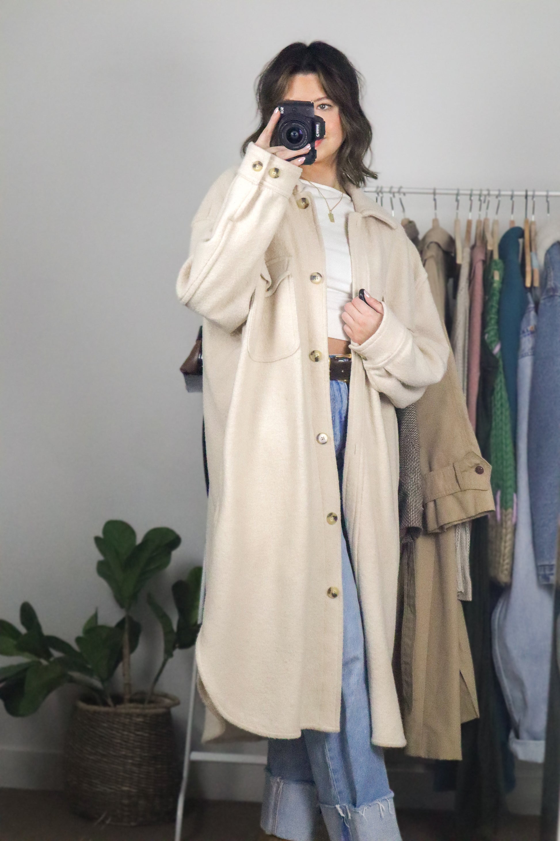 Modern x Wilfred Free Marino Wool Shacket (L/XL)