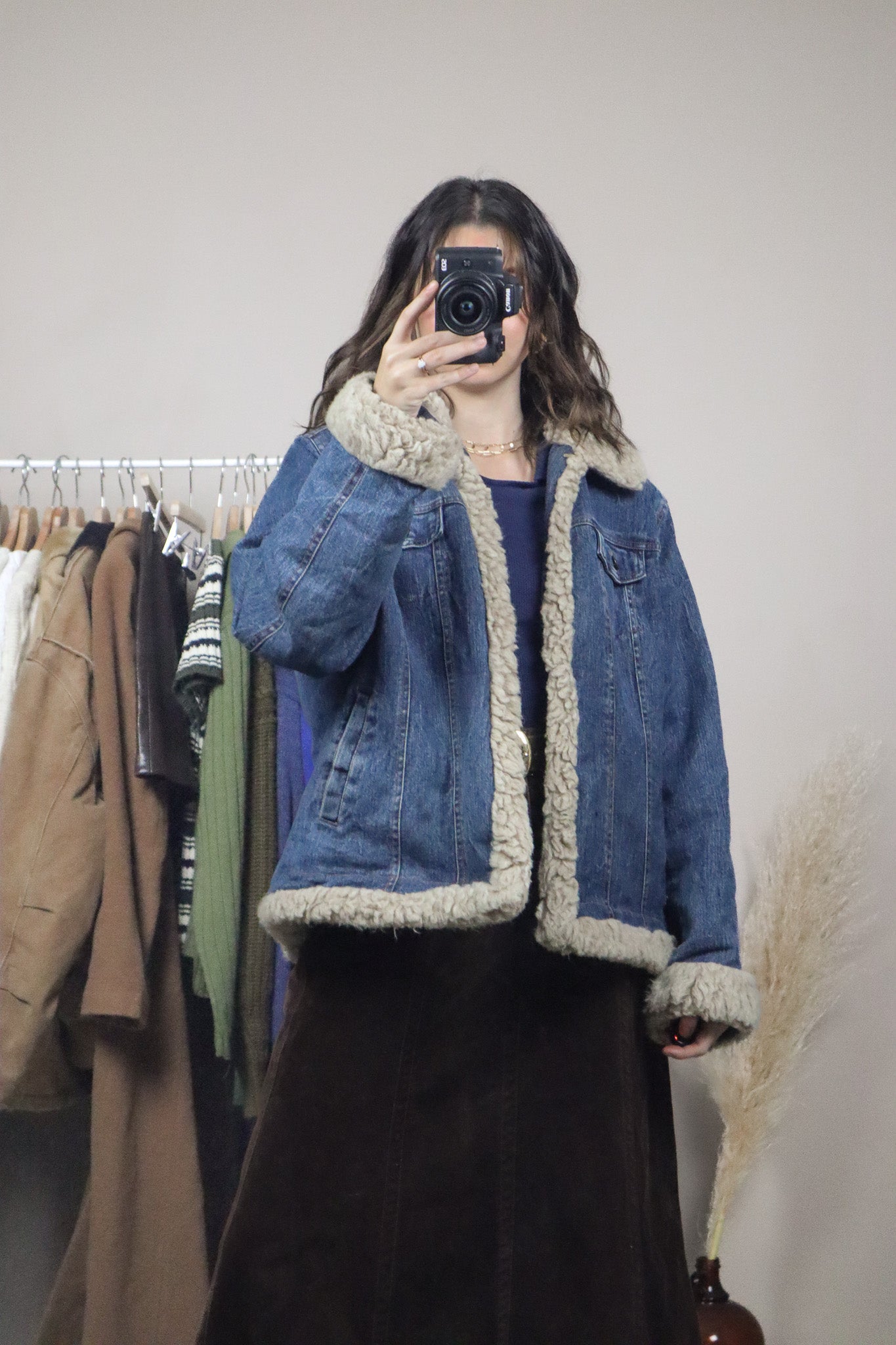 Vintage x Faux Fur Denim Jacket (M/L)