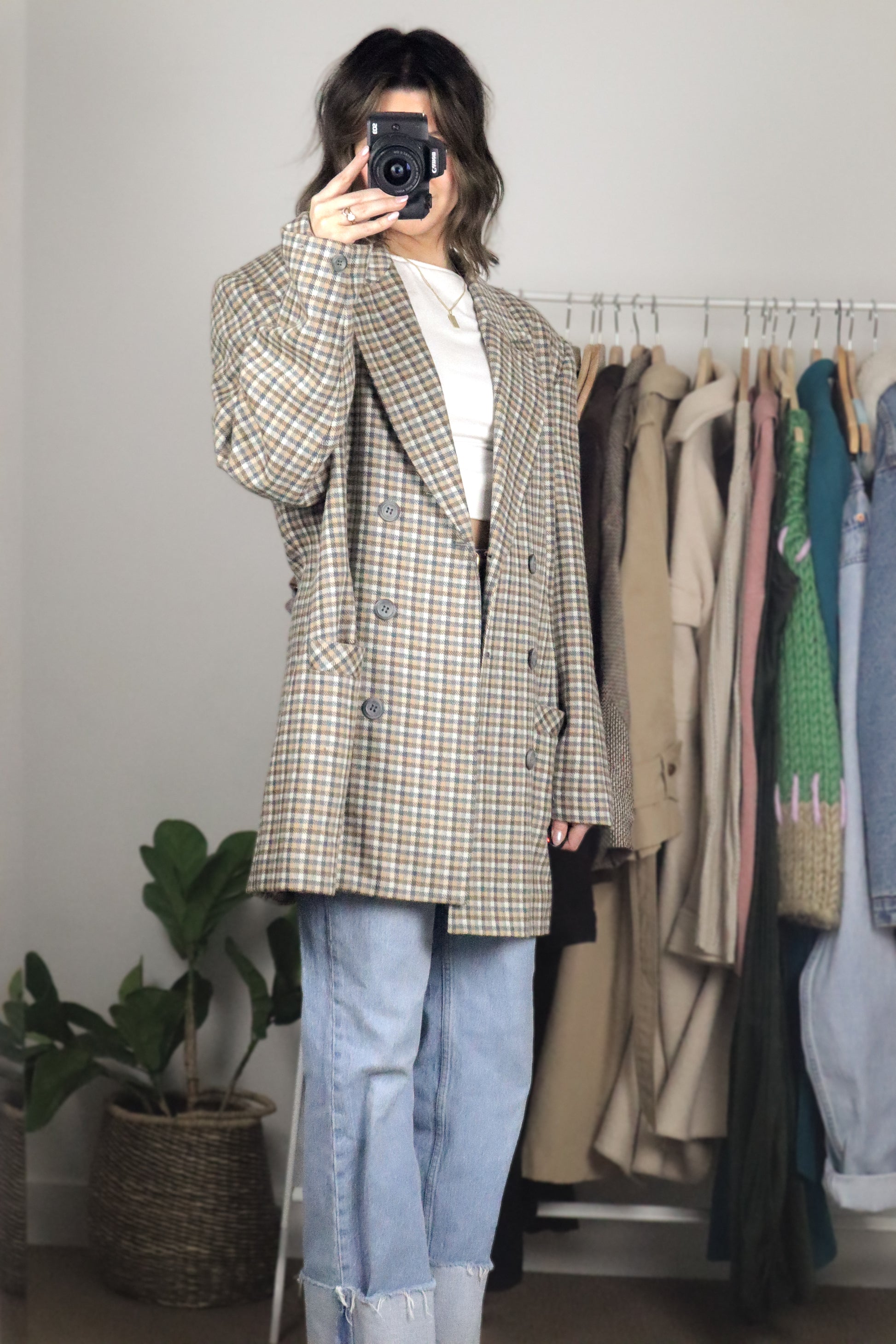 Made in Canada x Vintage x Plaid Blazer (L/XL)
