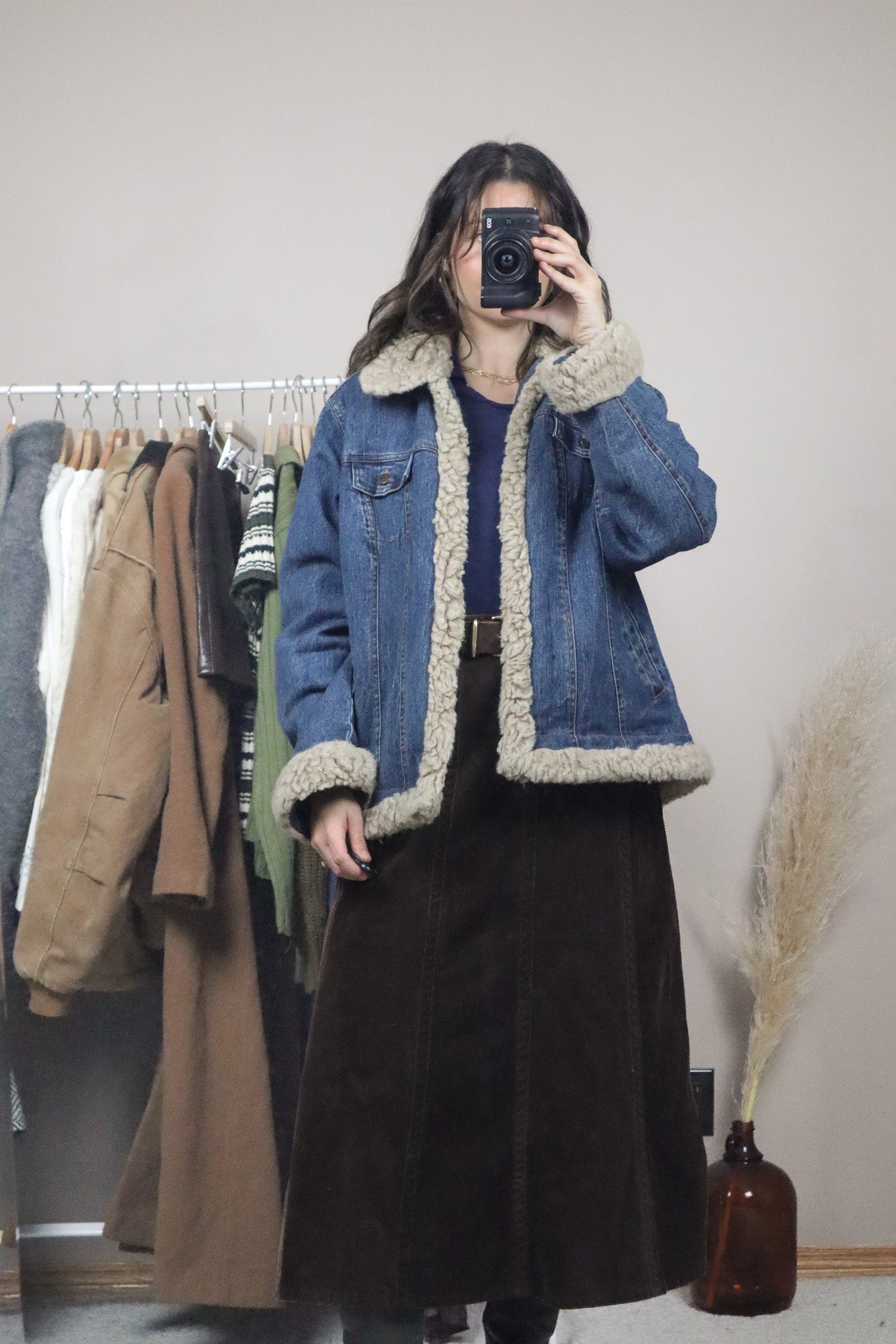 Vintage x Faux Fur Denim Jacket (M/L)