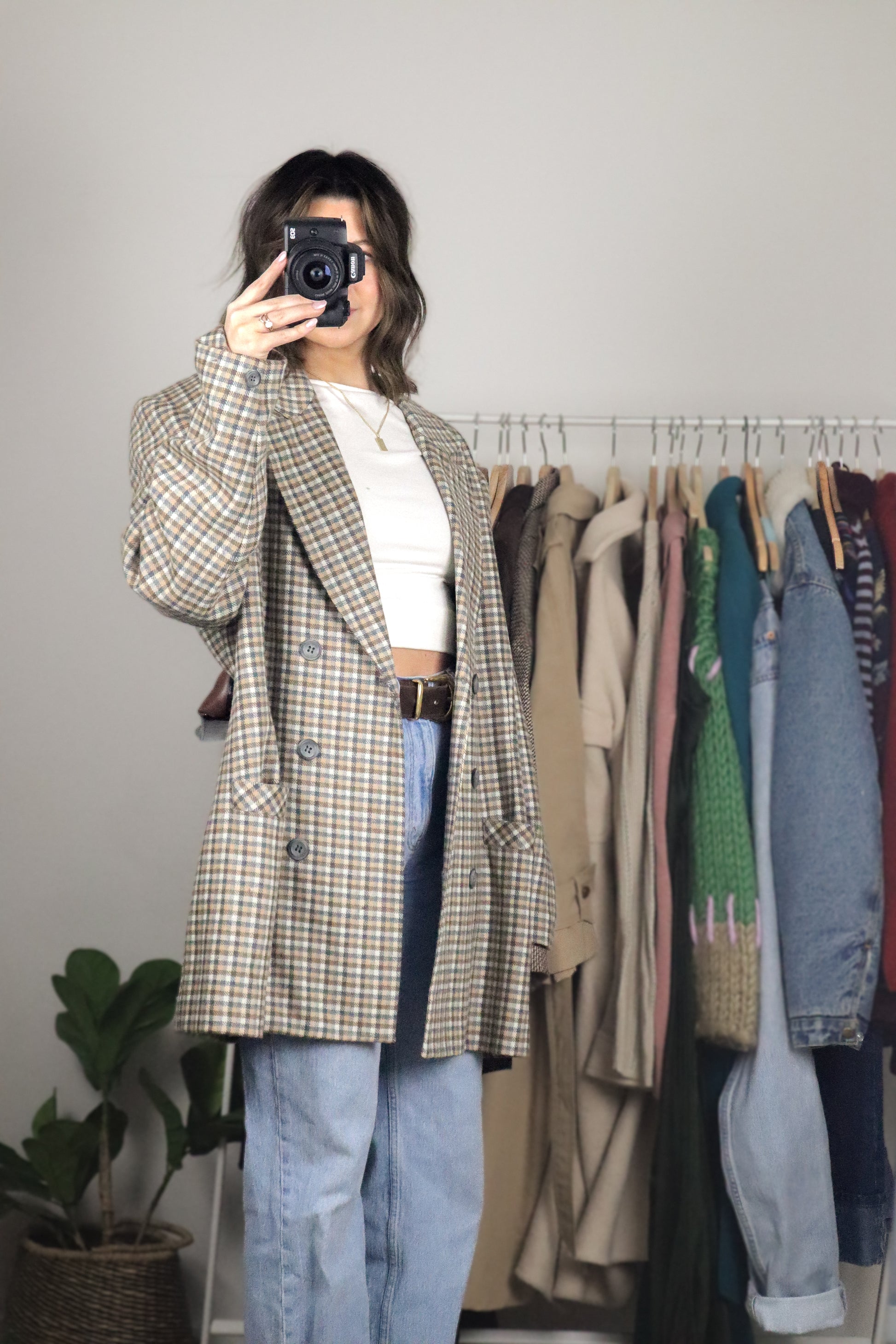 Made in Canada x Vintage x Plaid Blazer (L/XL)