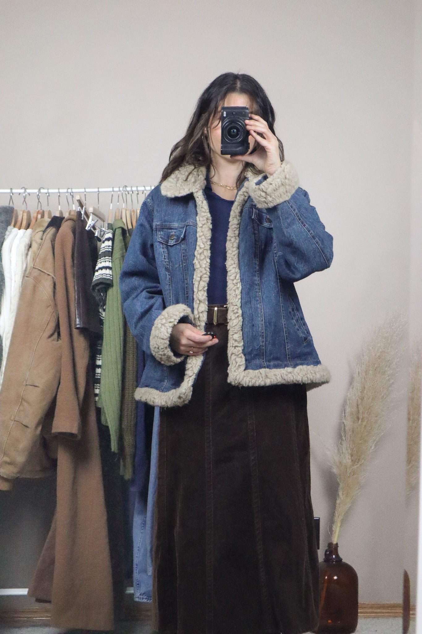 Vintage x Faux Fur Denim Jacket (M/L)