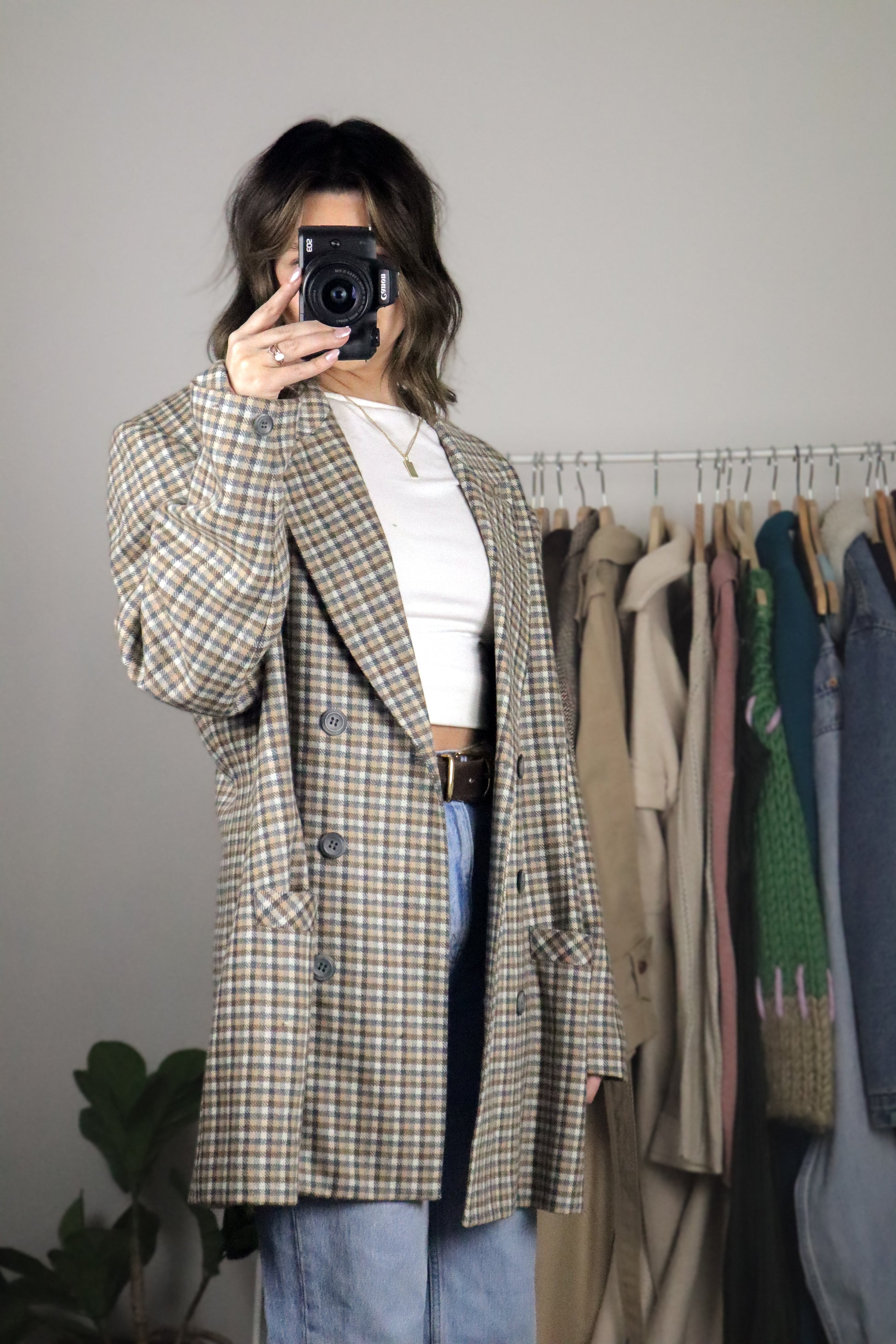 Made in Canada x Vintage x Plaid Blazer (L/XL)