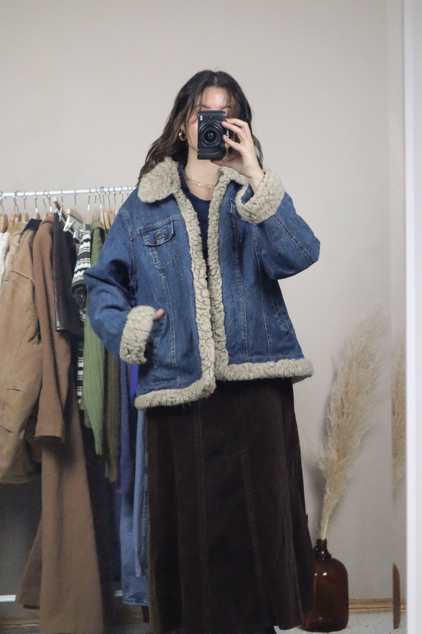 Vintage x Faux Fur Denim Jacket (M/L)
