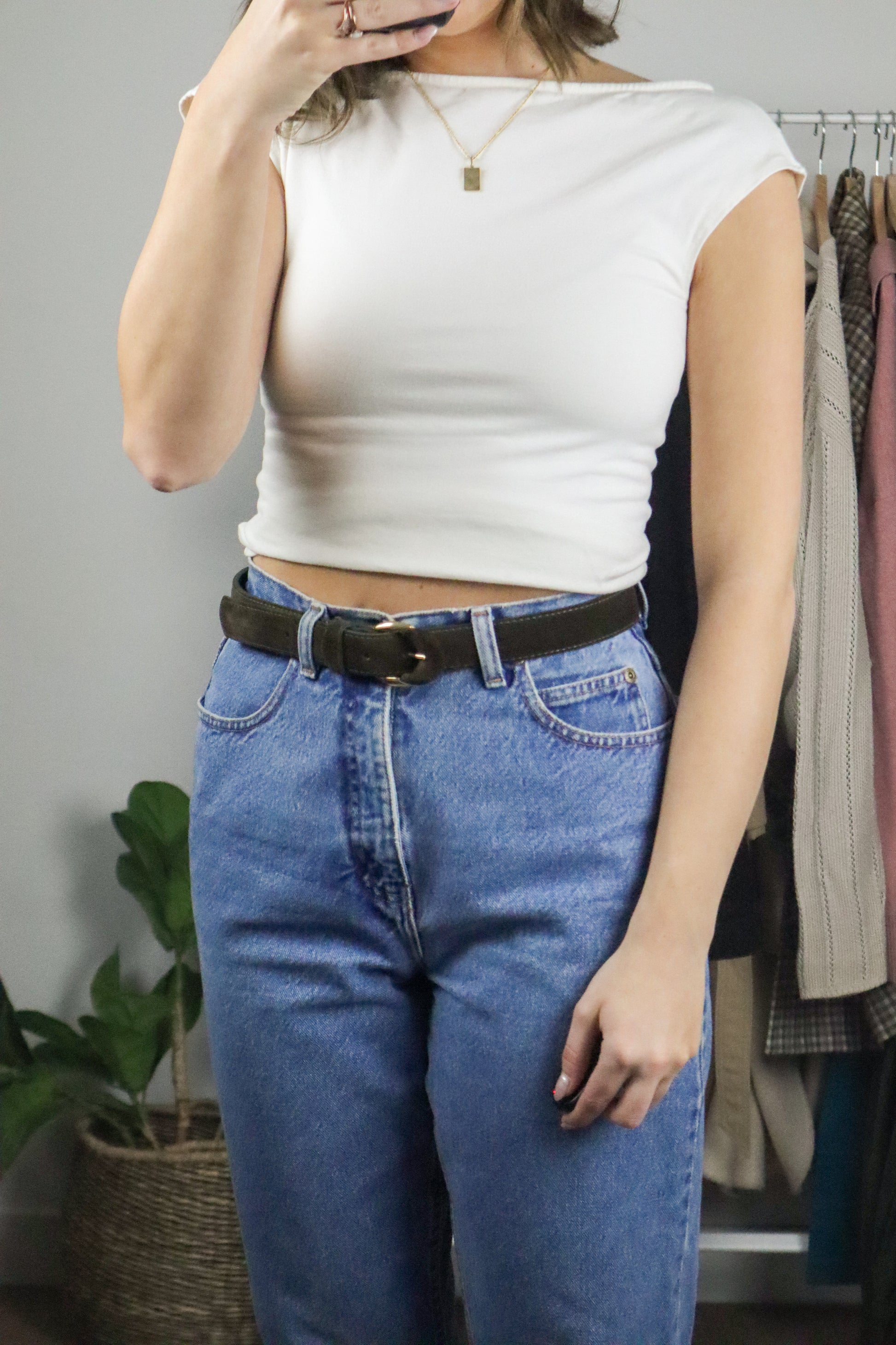 Made in Canada x Vintage x Genuine Suede Belt (M)