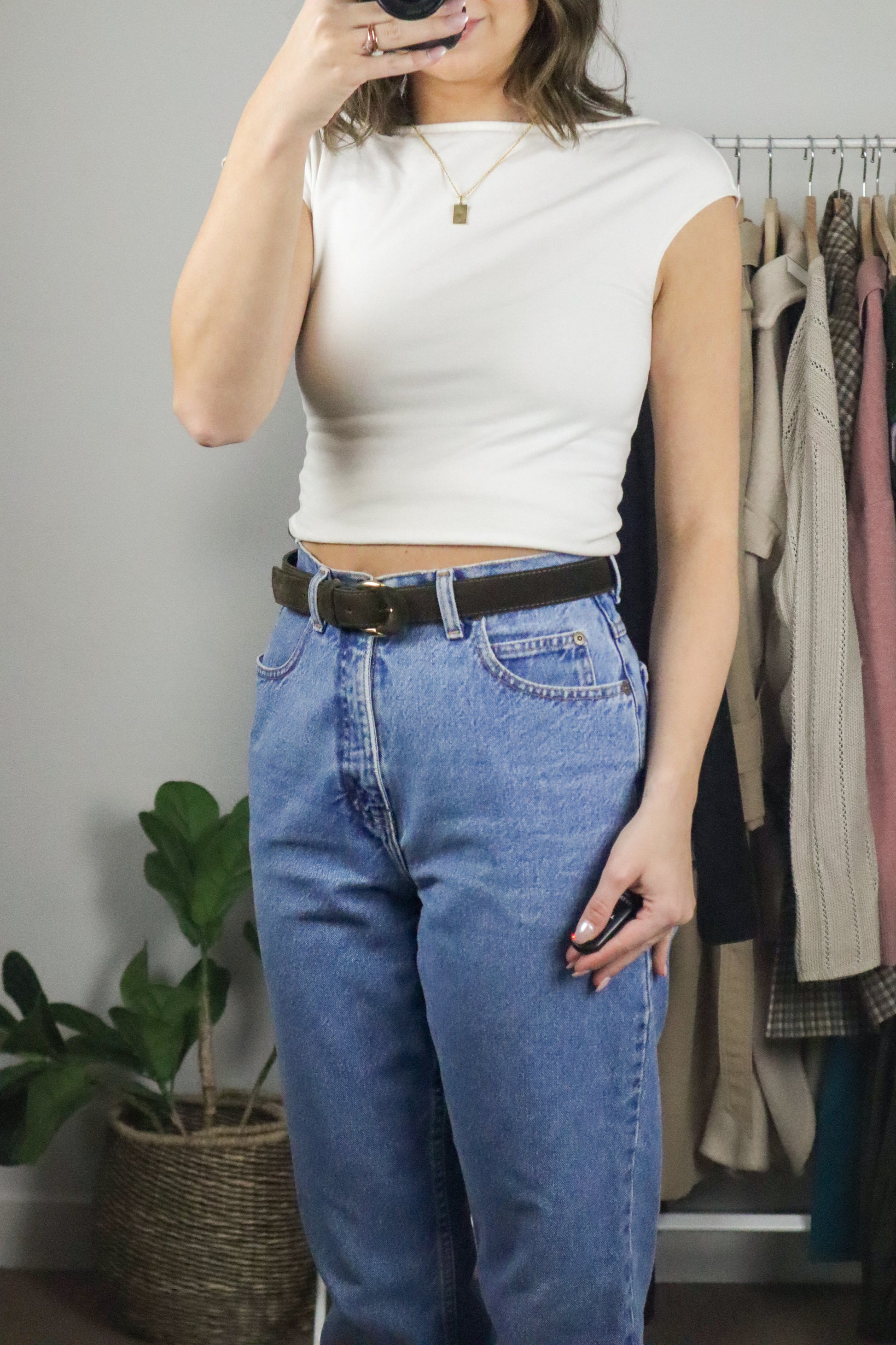 Made in Canada x Vintage x Genuine Suede Belt (M)