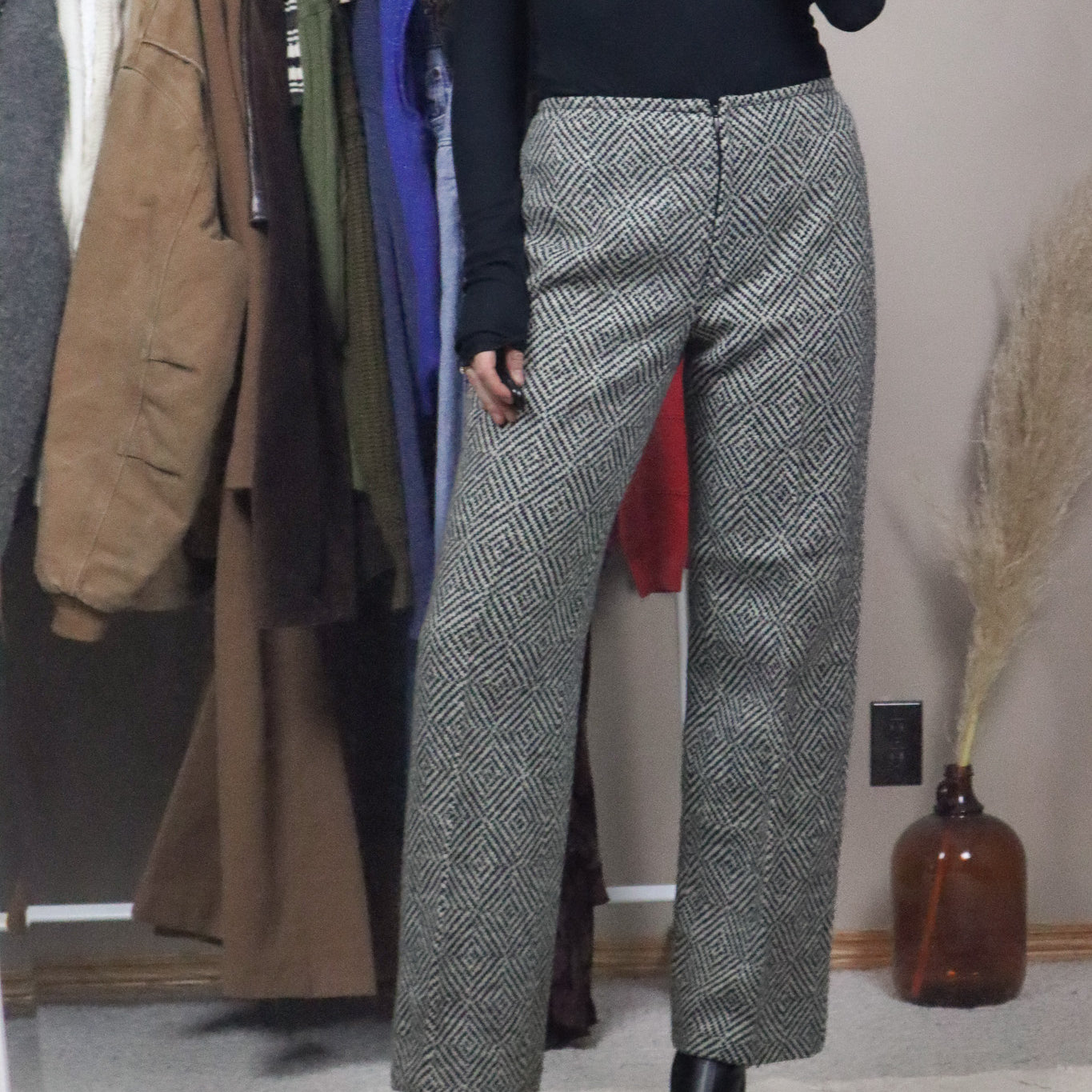 Made in Denmark x Vintage x Low-Rise Wool Trousers (4)