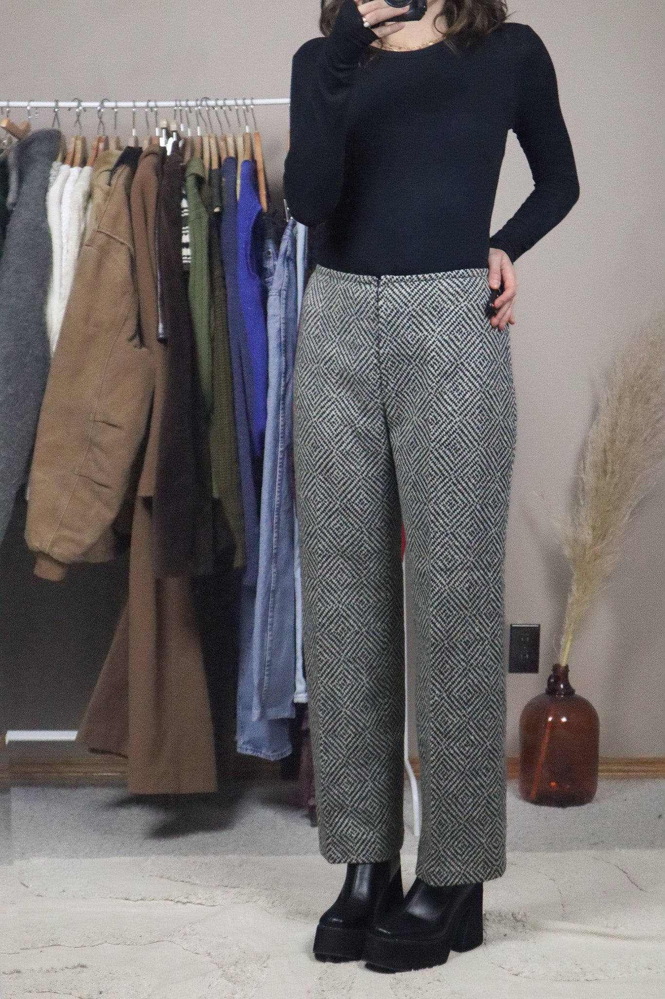 Made in Denmark x Vintage x Low-Rise Wool Trousers (4)