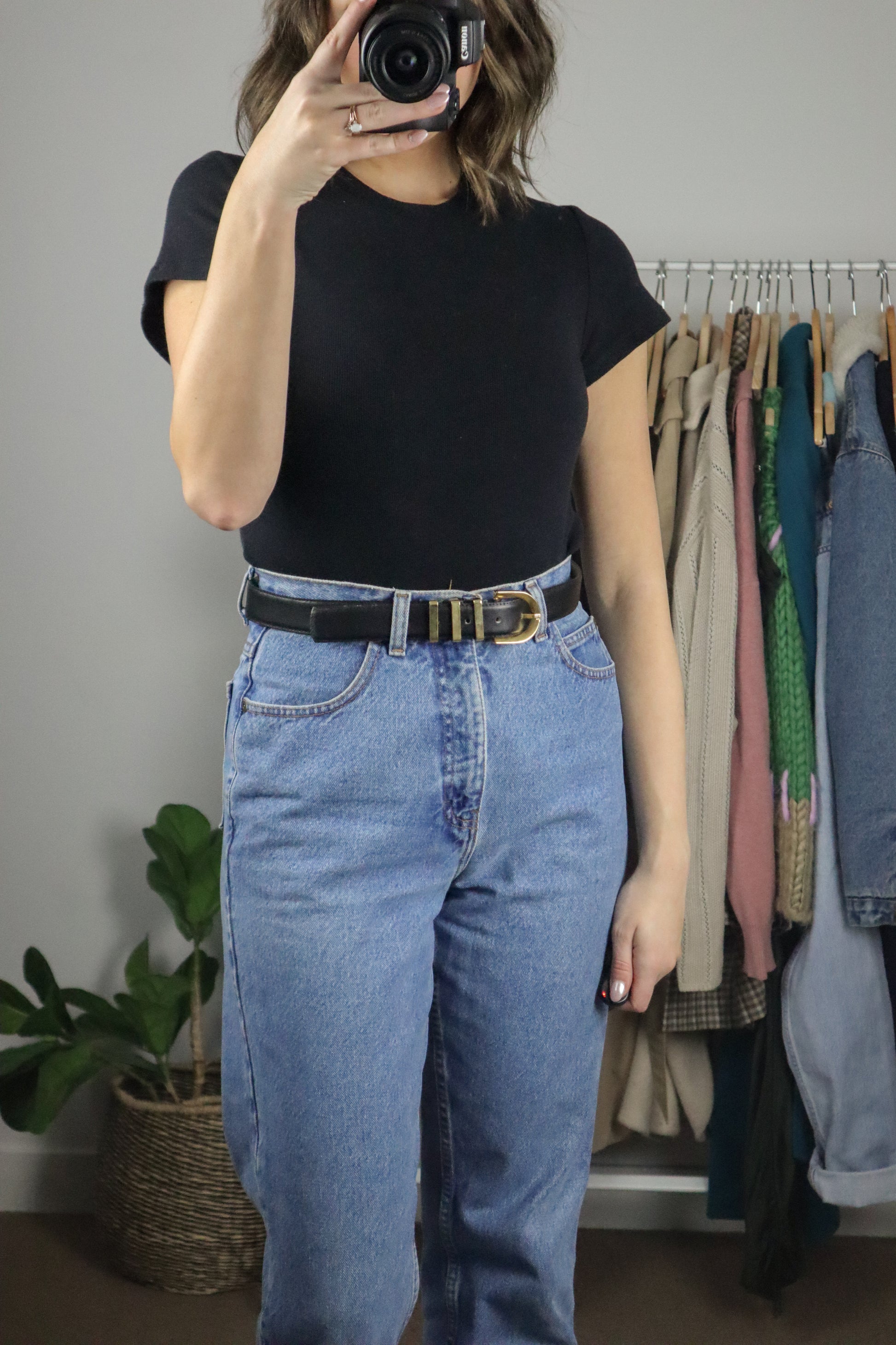 Vintage x Leather Belt (M)