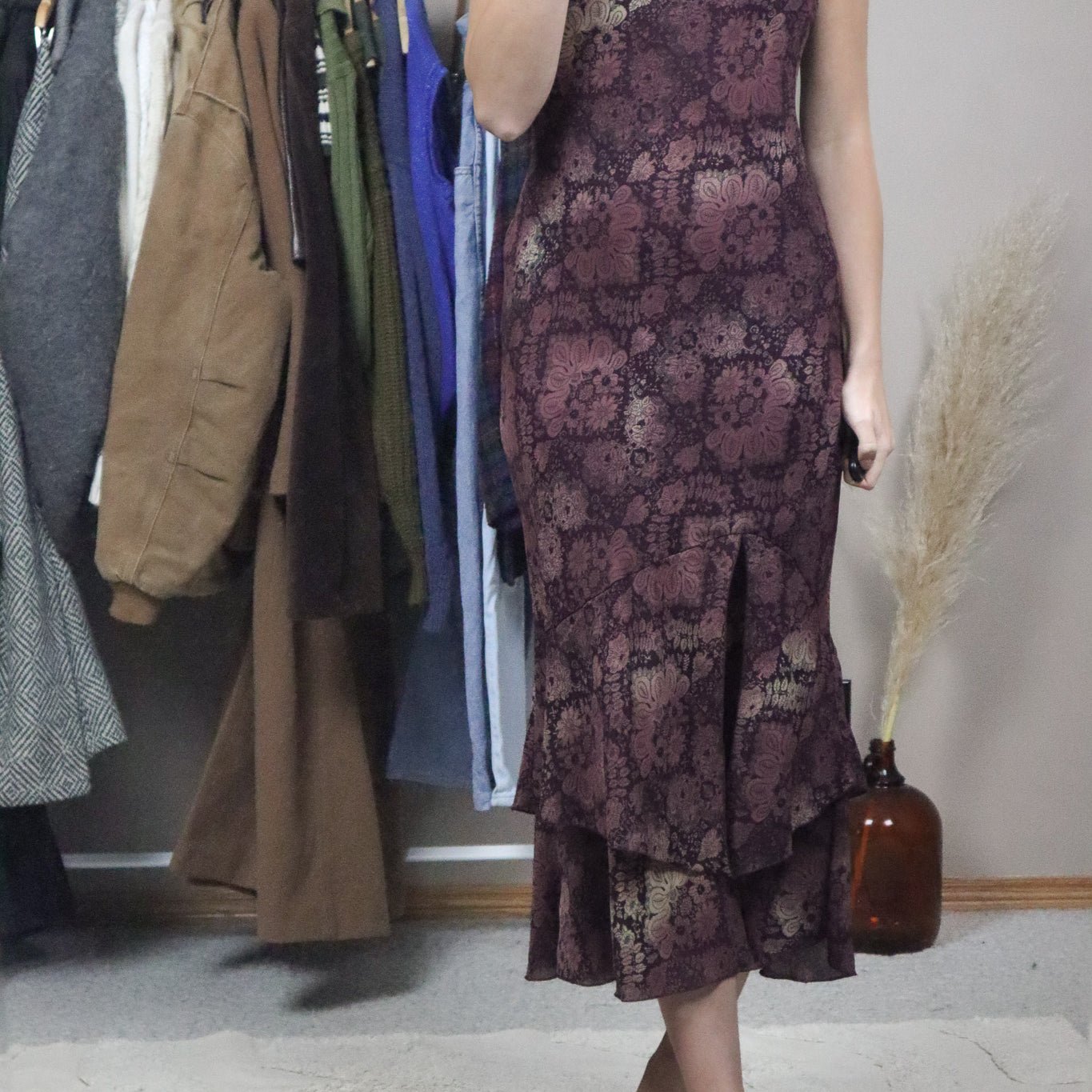 Vintage x Paisly Floral Maxi Dress (4/6)