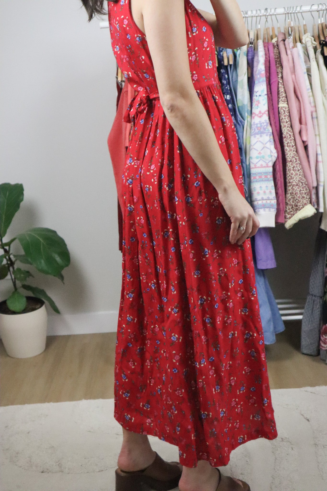 Vintage x Floral Button Maxi Dress (8)