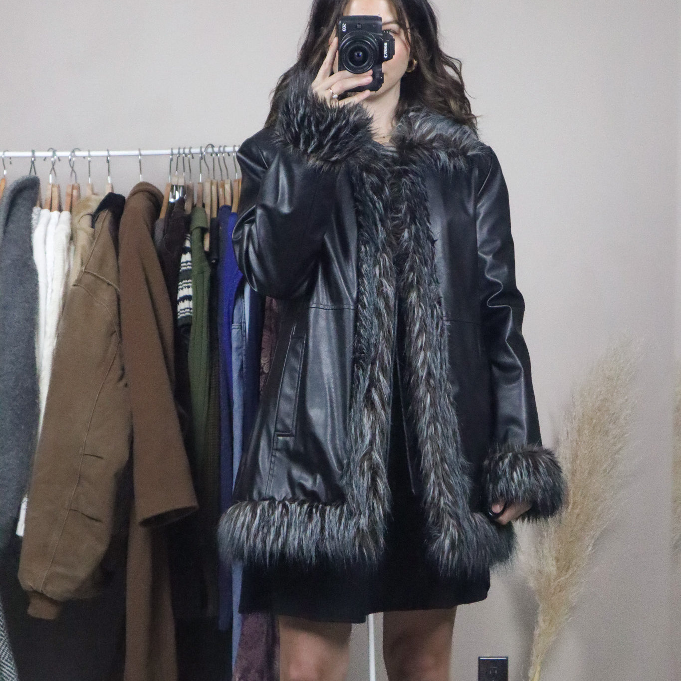 Vintage x Faux Leather Penny Lane Jacket (M)