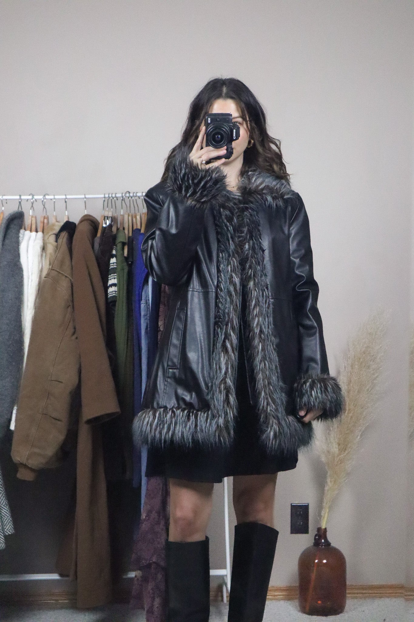 Vintage x Faux Leather Penny Lane Jacket (M)