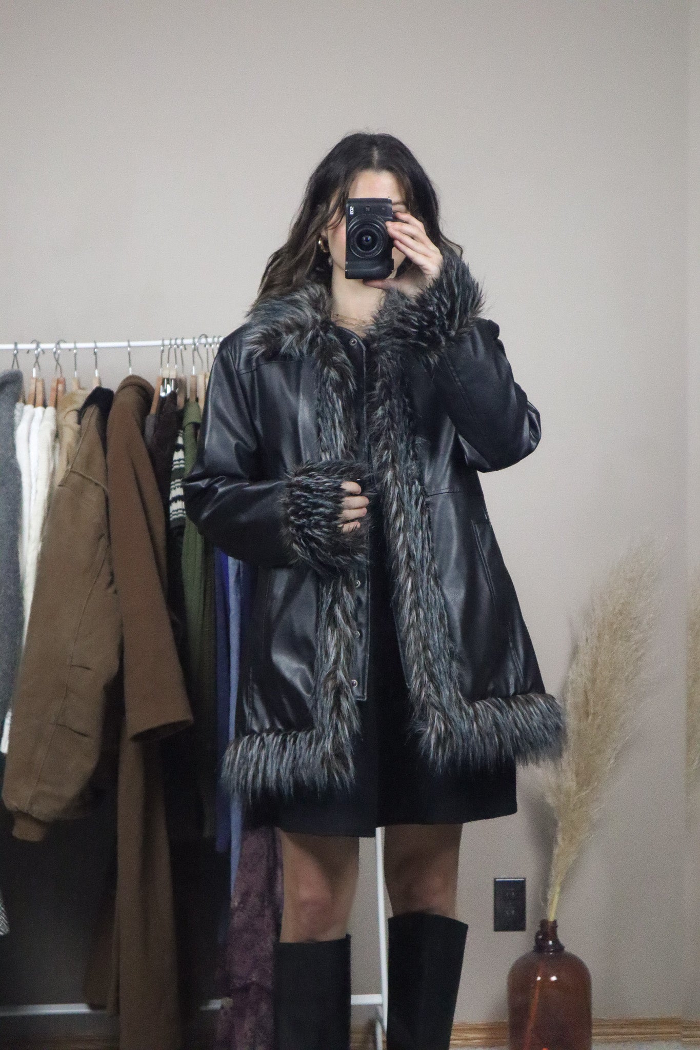 Vintage x Faux Leather Penny Lane Jacket (M)
