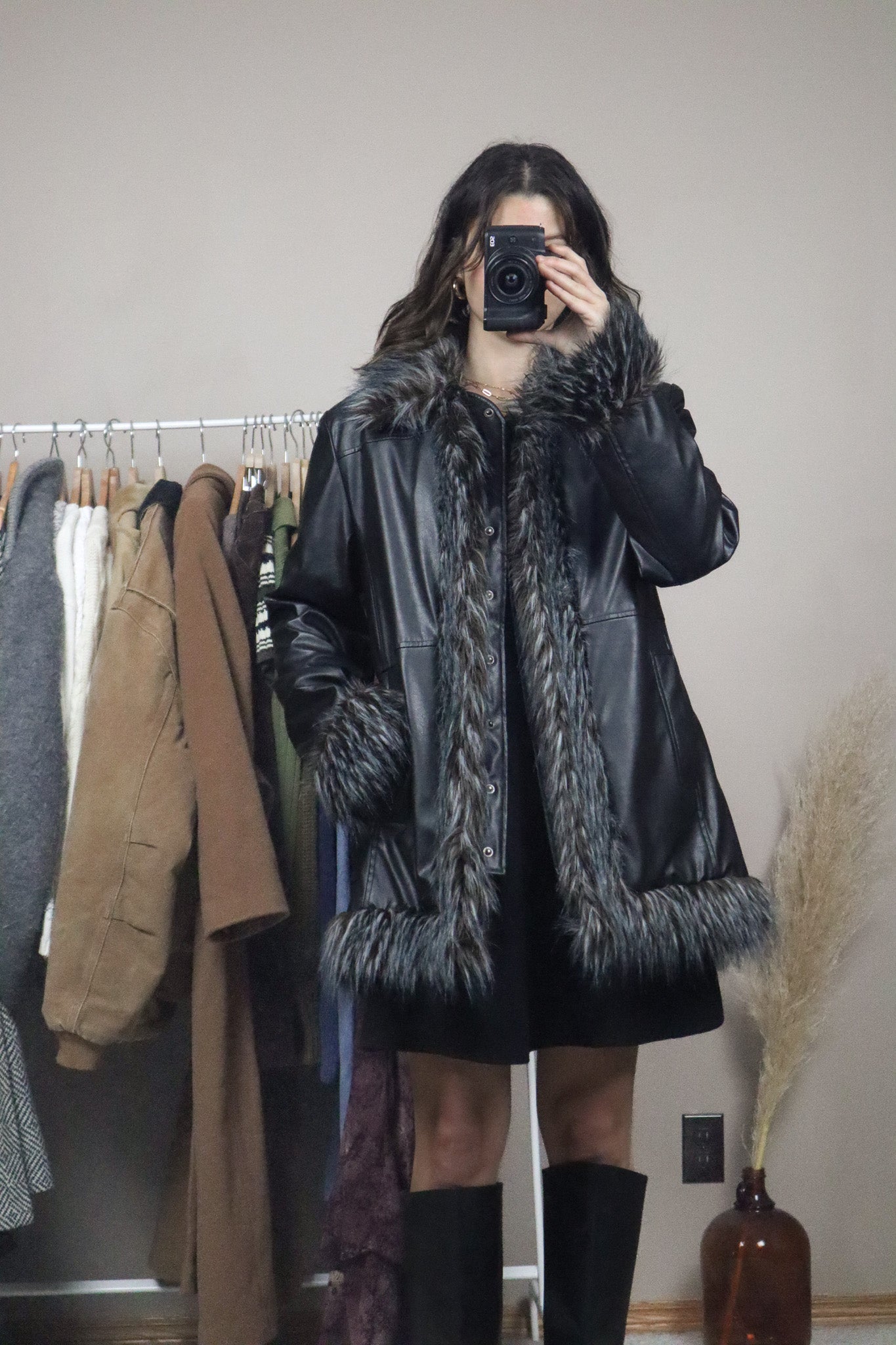 Vintage x Faux Leather Penny Lane Jacket (M)