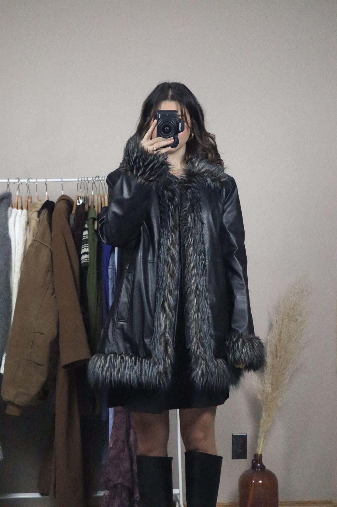 Vintage x Faux Leather Penny Lane Jacket (M)