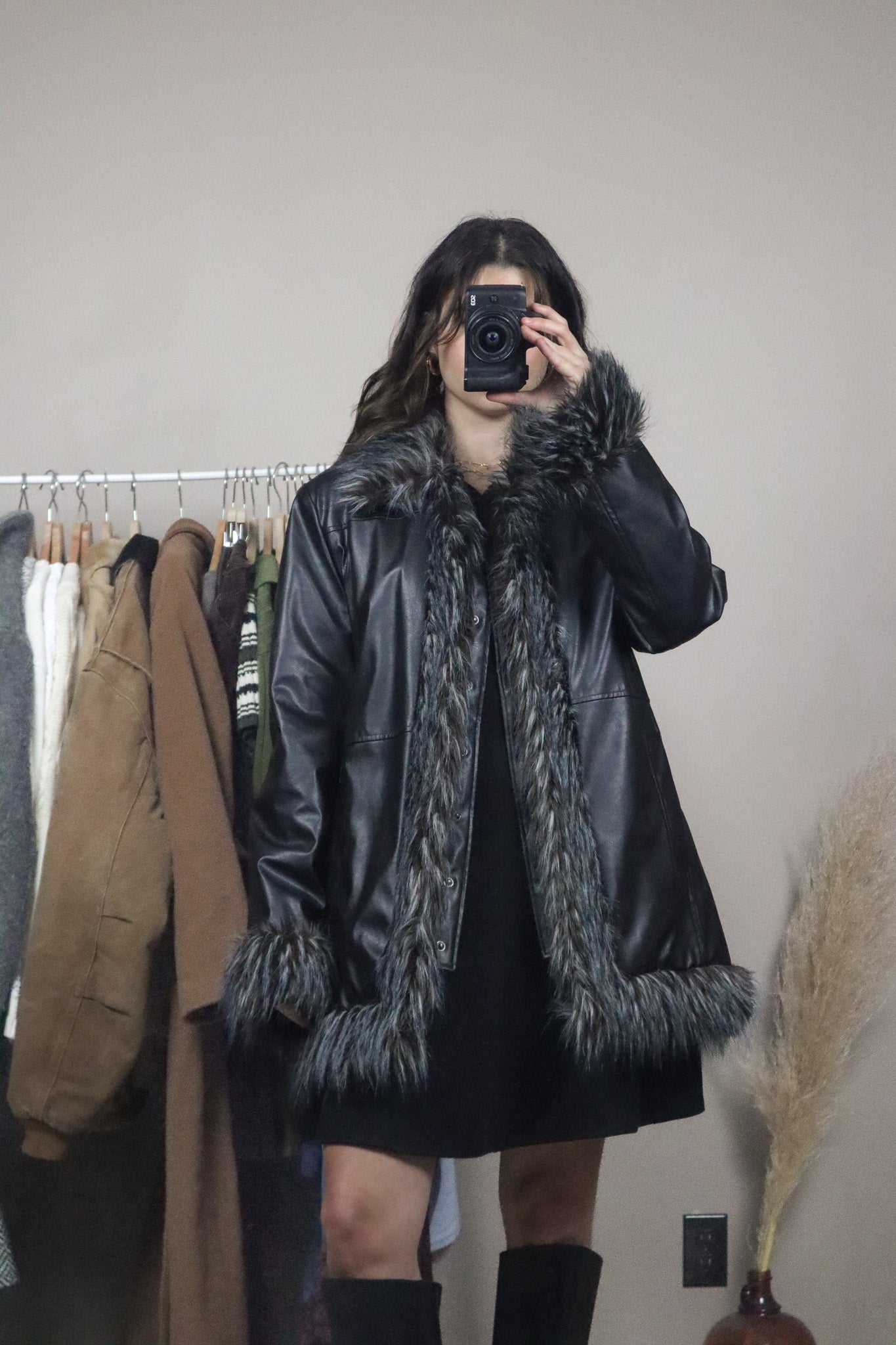 Vintage x Faux Leather Penny Lane Jacket (M)
