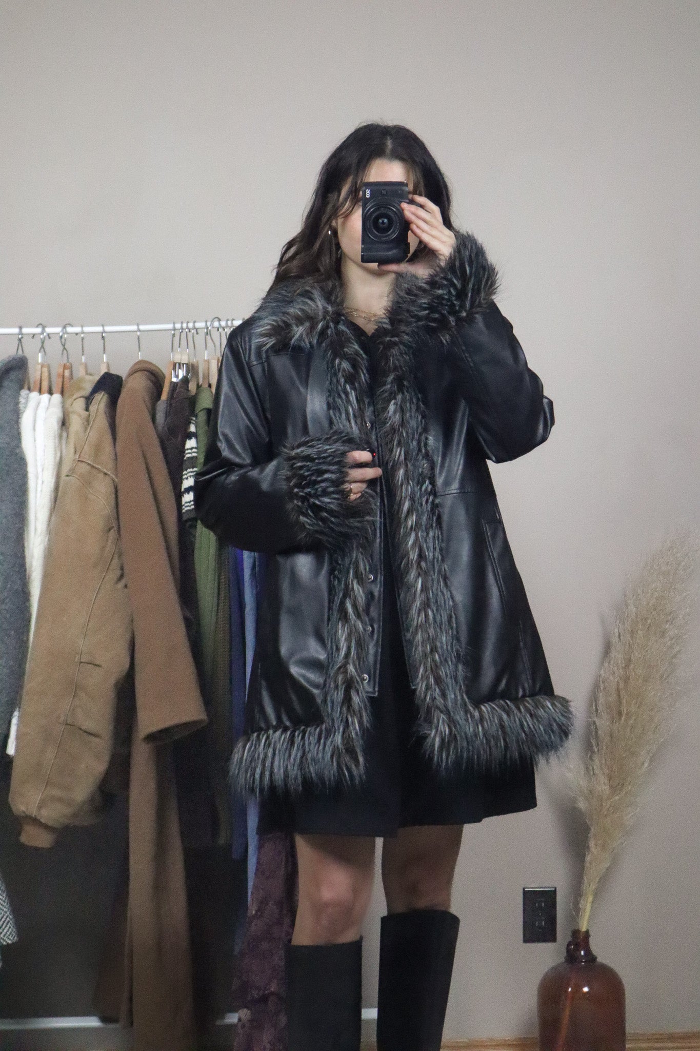 Vintage x Faux Leather Penny Lane Jacket (M)