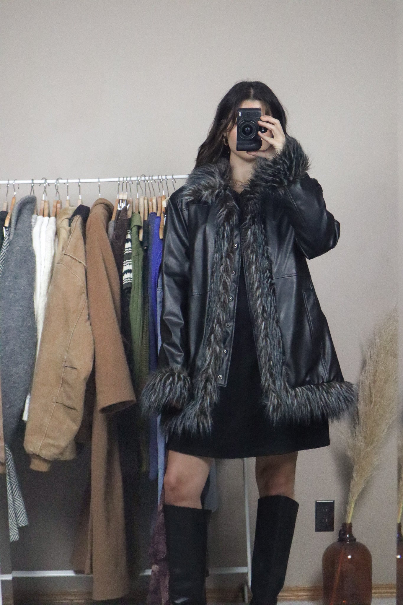 Vintage x Faux Leather Penny Lane Jacket (M)