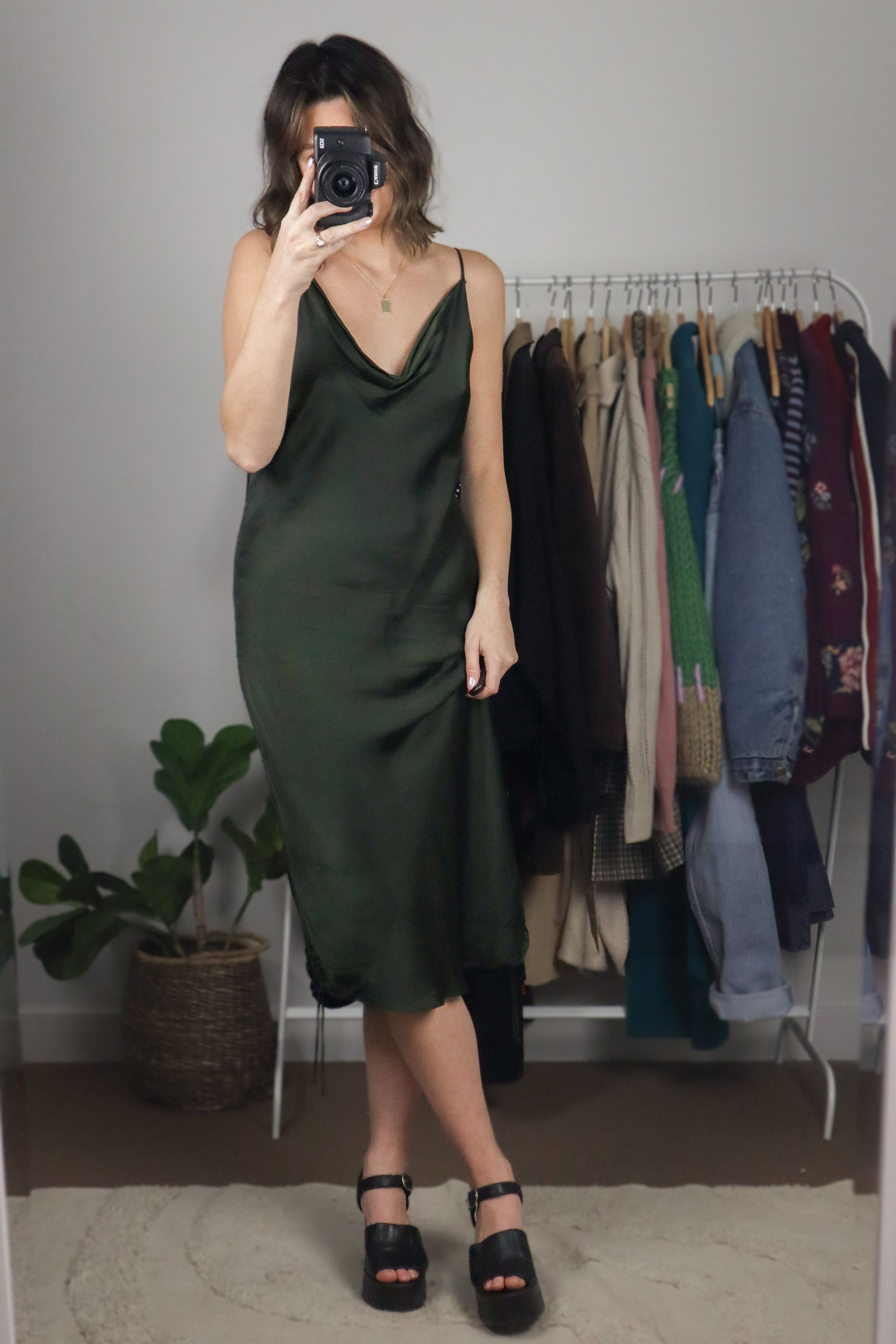 Wilfred x Ruched Slip Dress (10)