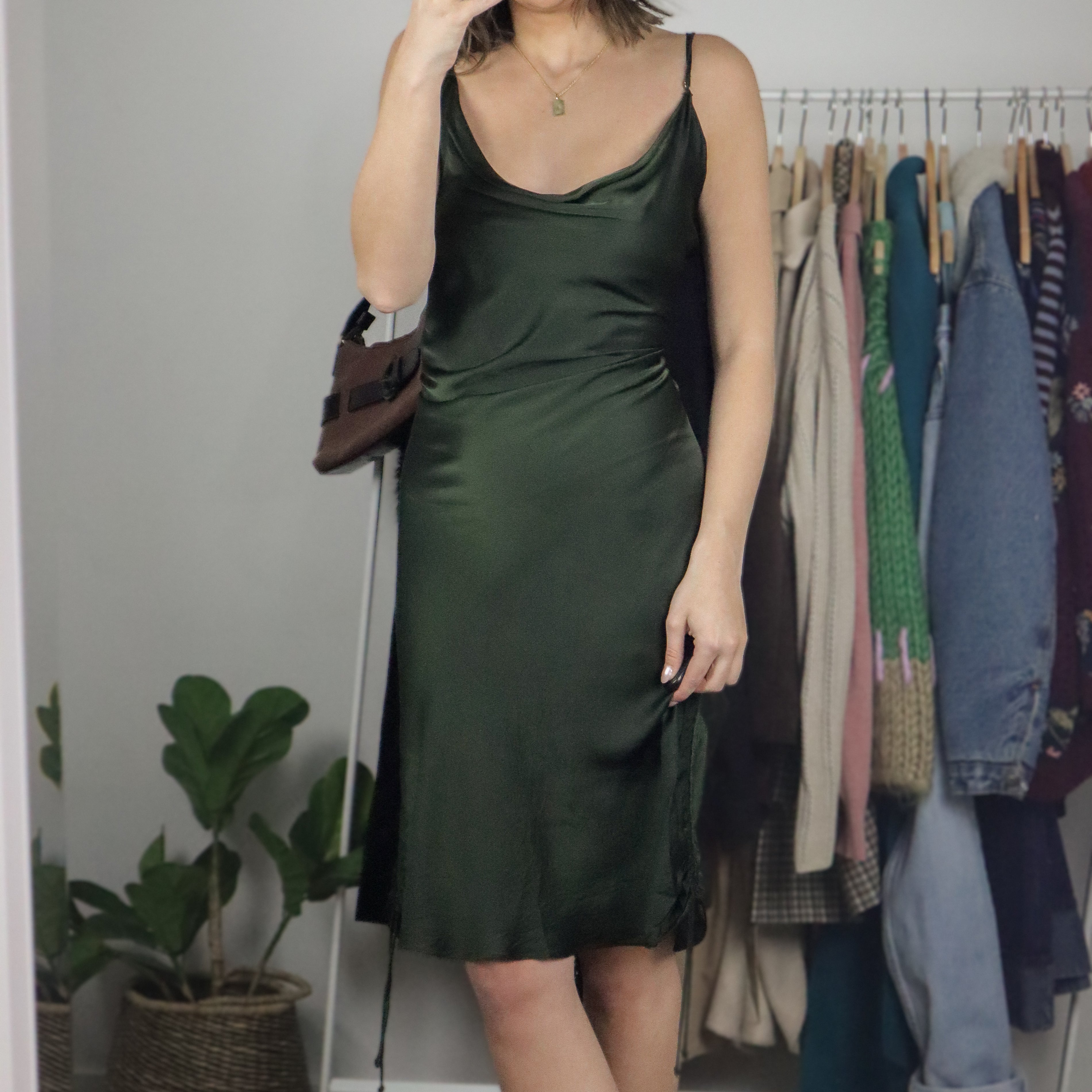 Wilfred x Ruched Slip Dress (10)
