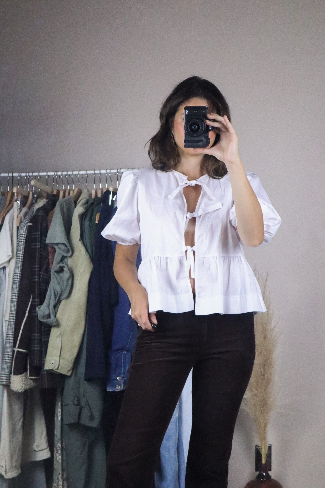 Made in USA x Modern x Tie-Blouse (S)