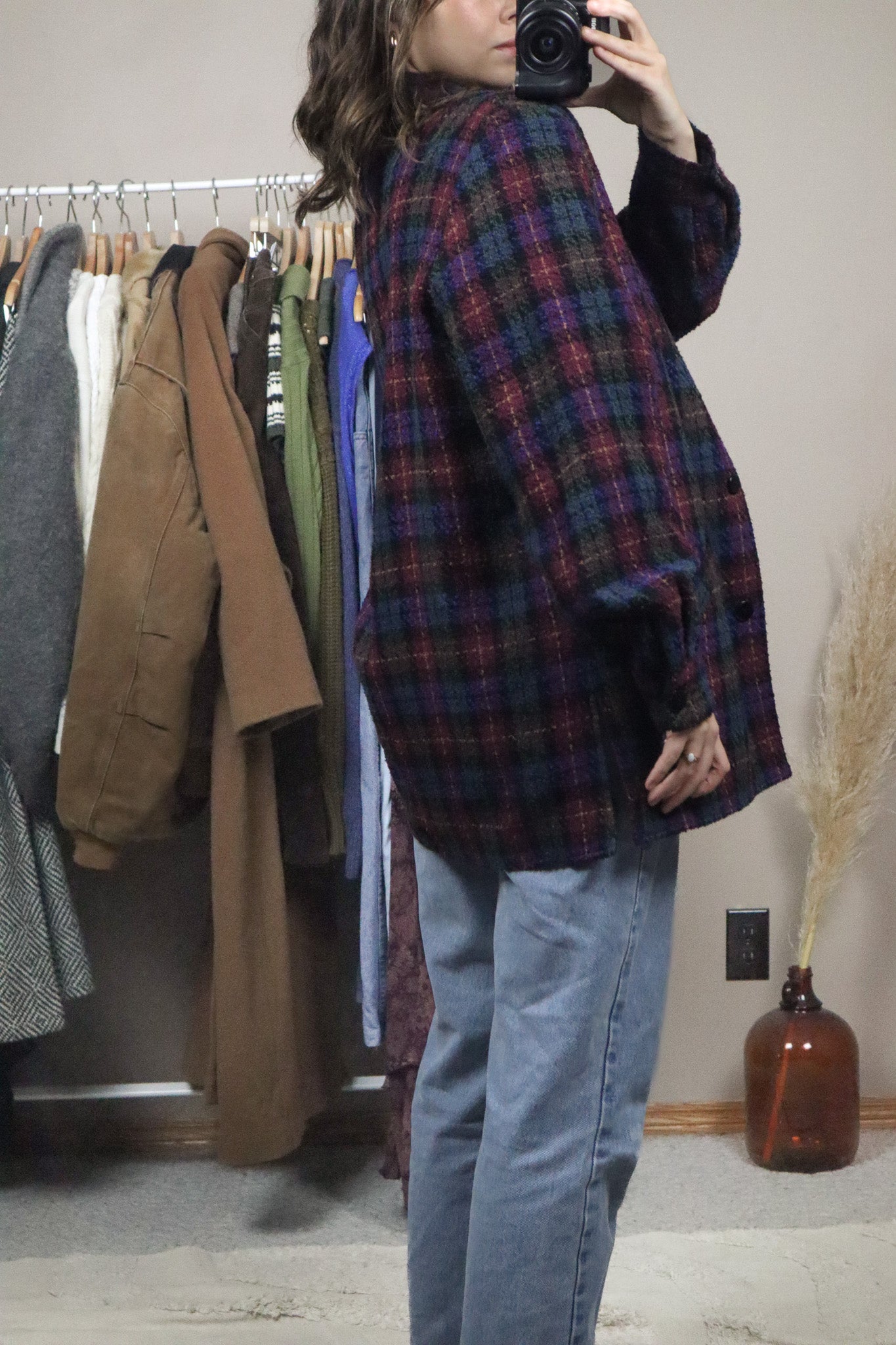 Vintage x Plaid Jacket (8-12)