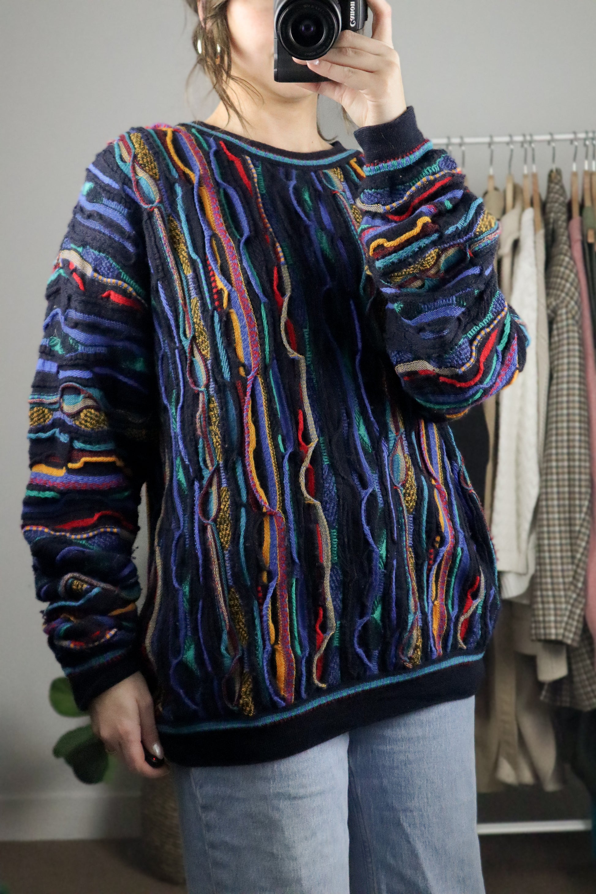 Made in Australia x Vintage x 3D Wool Sweater (L)