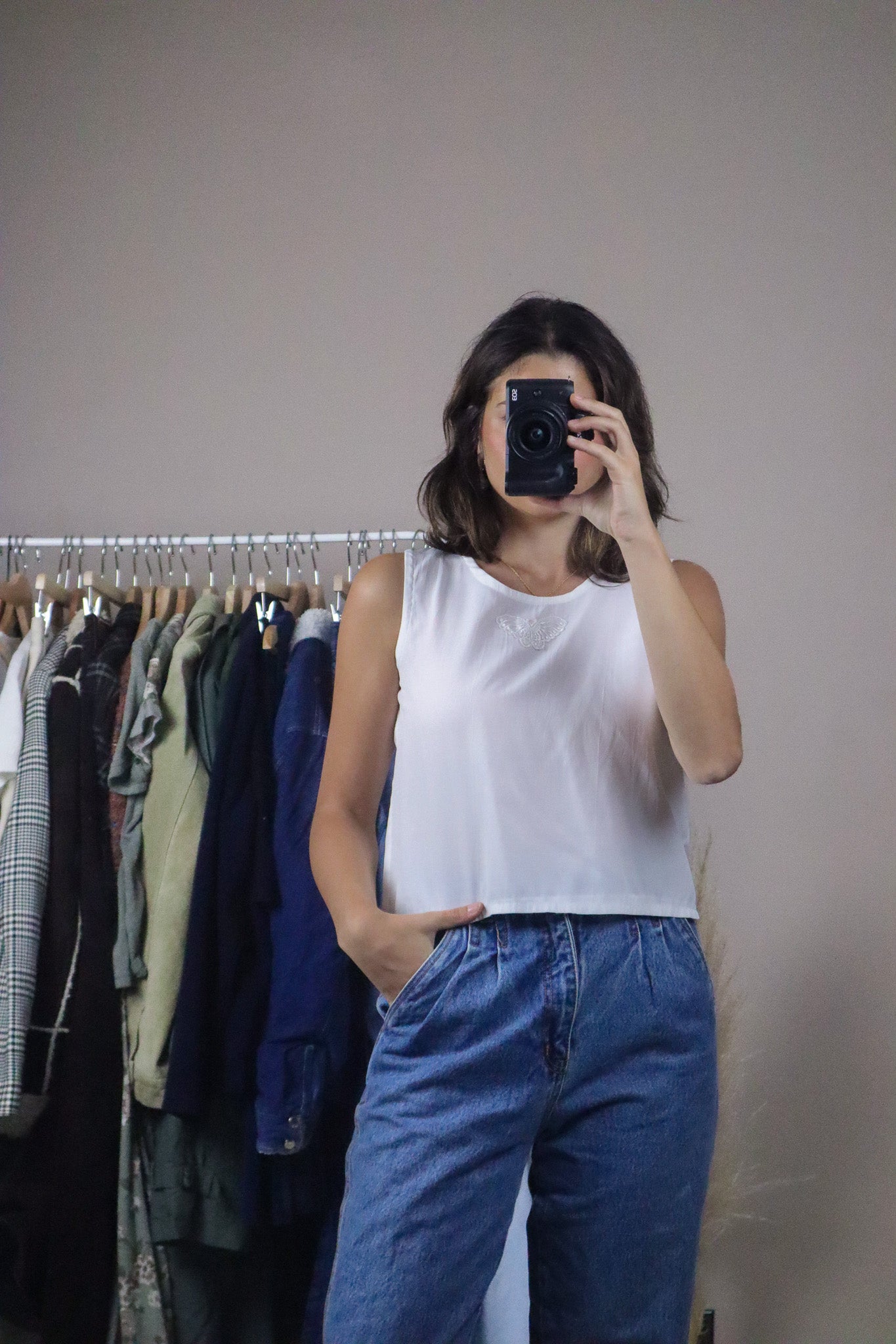 Vintage x Butterfly Tank (S)