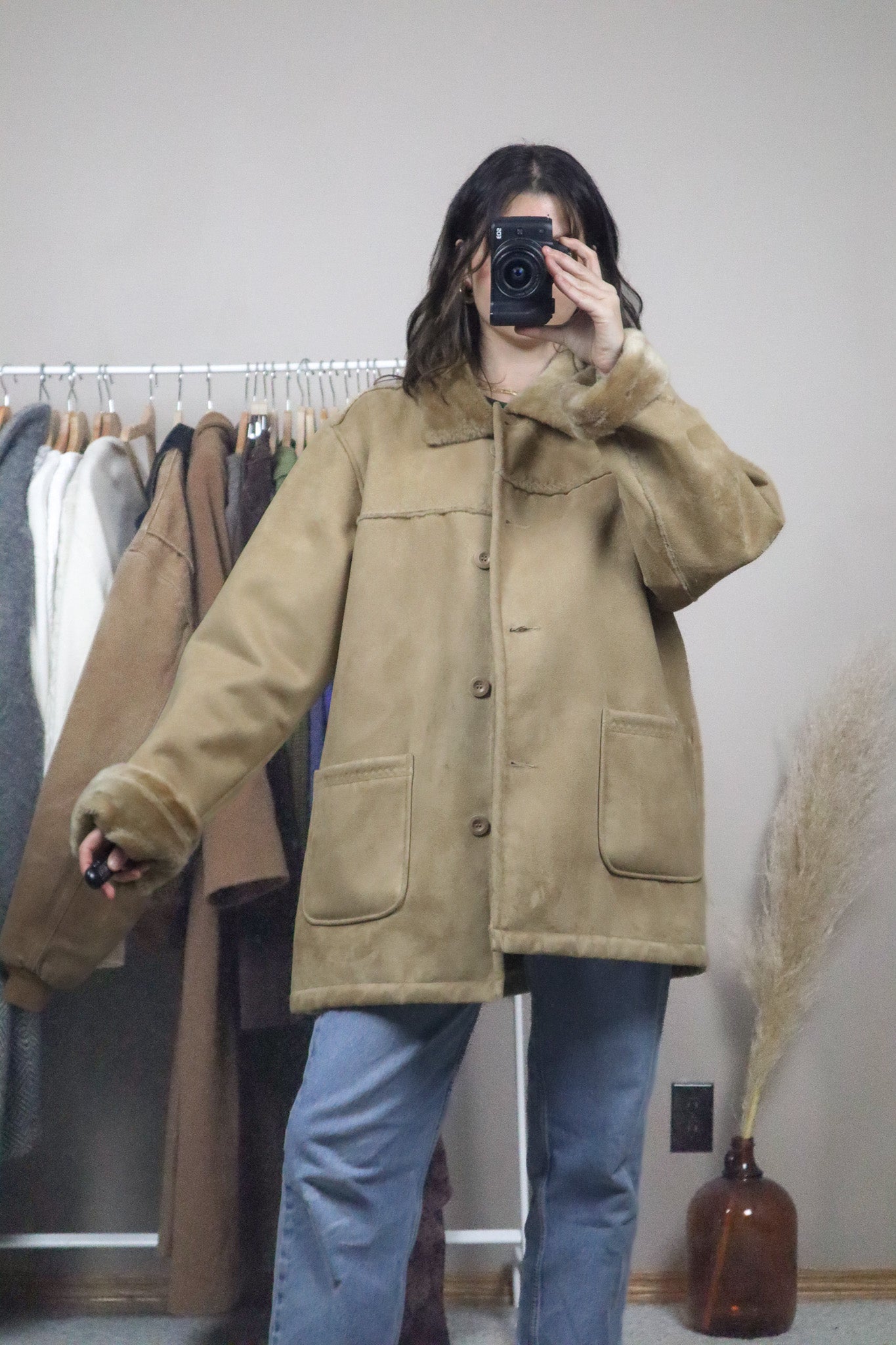 Vintage x Faux Fur Coat (L/XL)