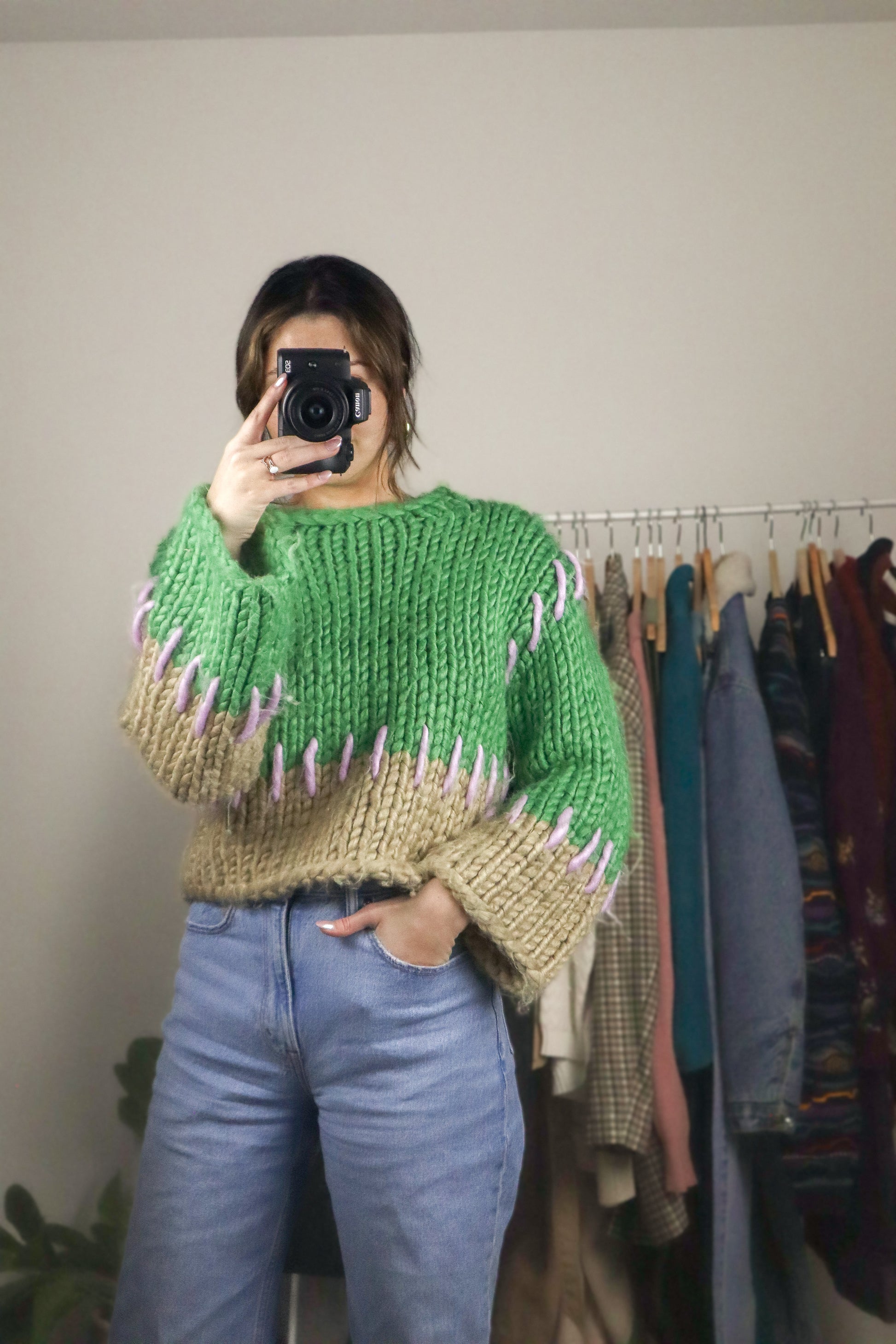 Modern x Chunky Knit Sweater (S)