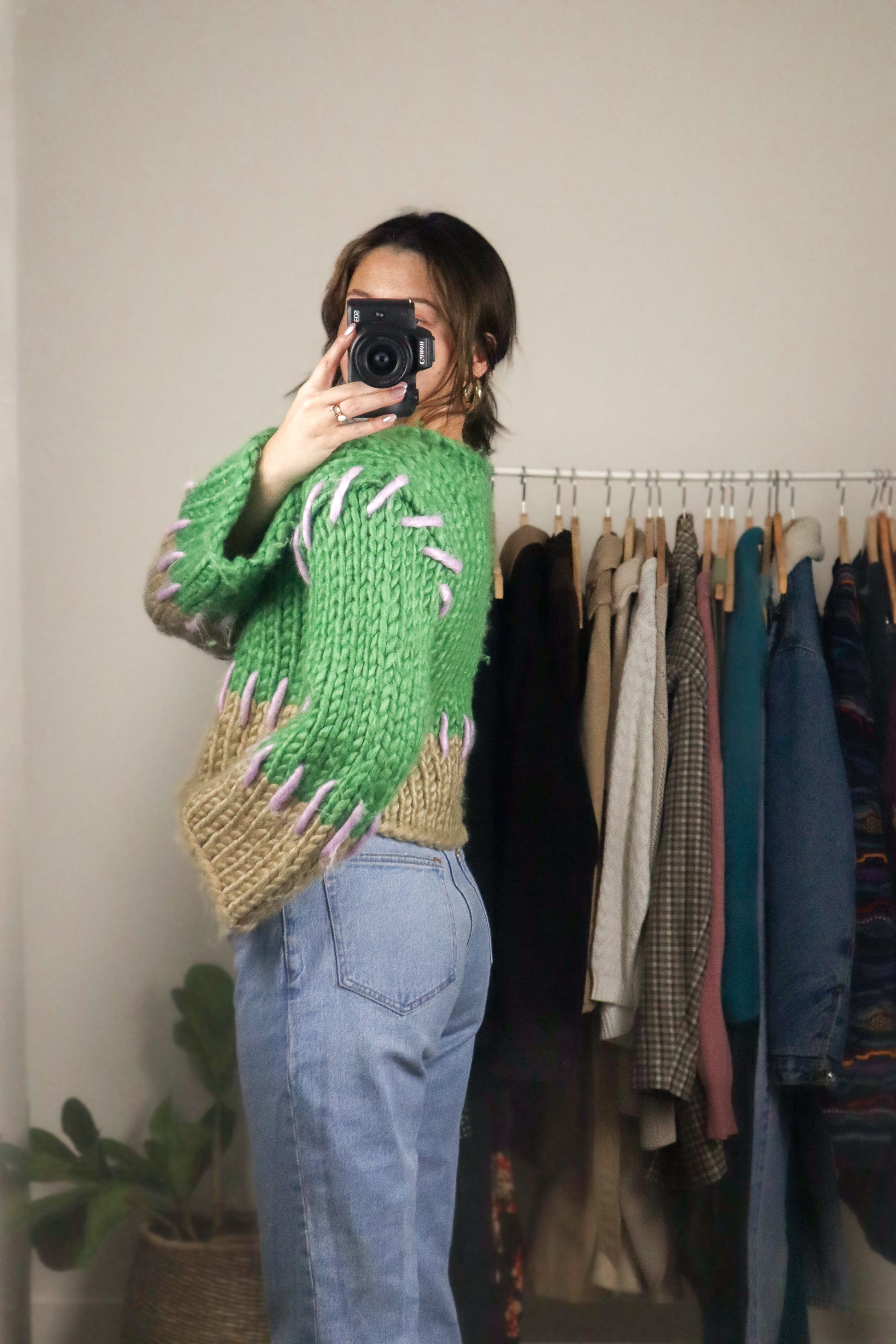 Modern x Chunky Knit Sweater (S)