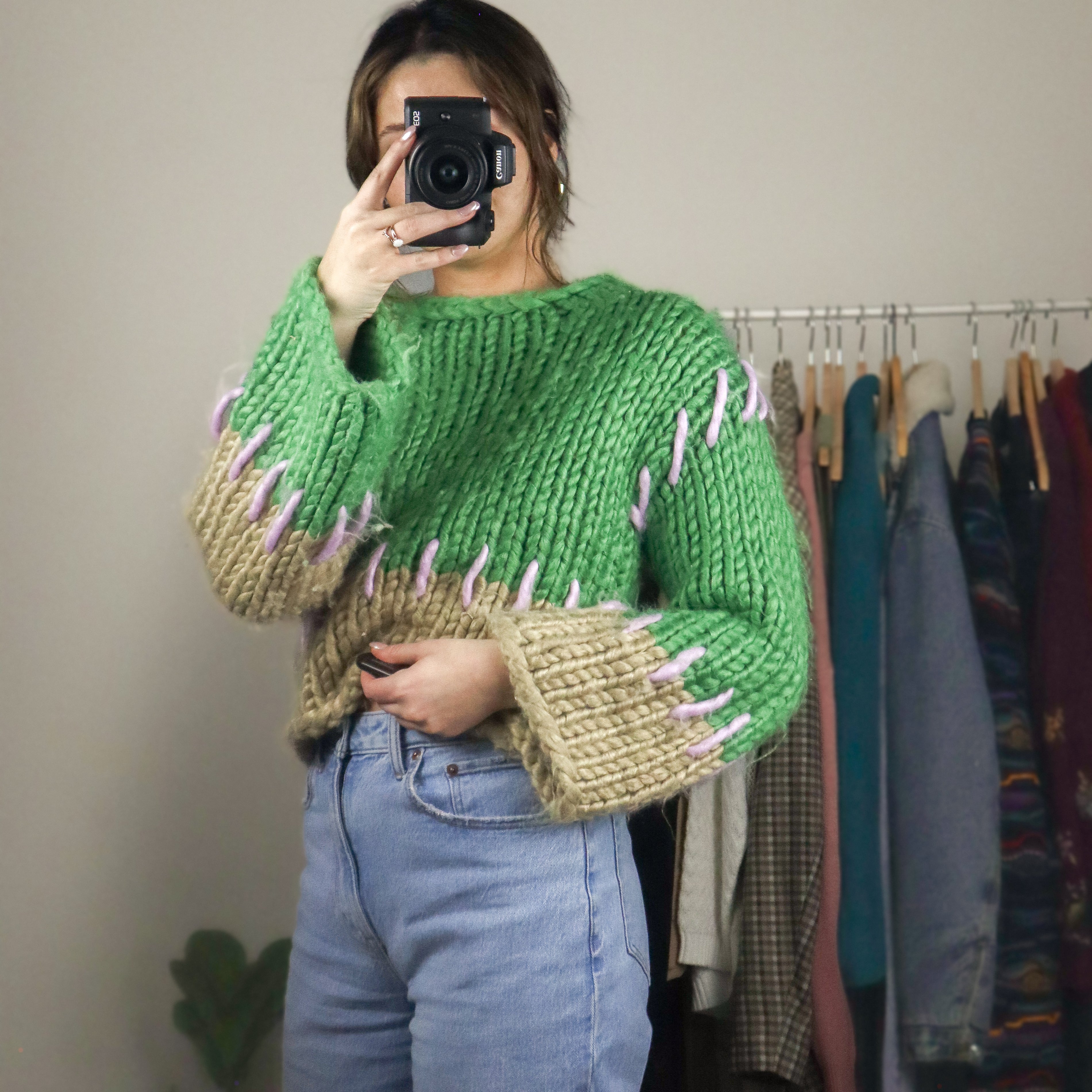 Modern x Chunky Knit Sweater (S)