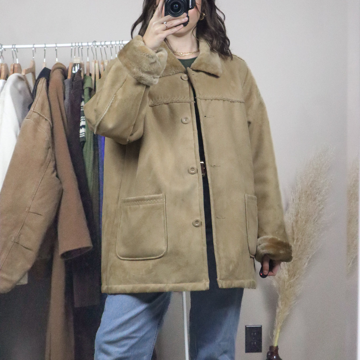 Vintage x Faux Fur Coat (L/XL)