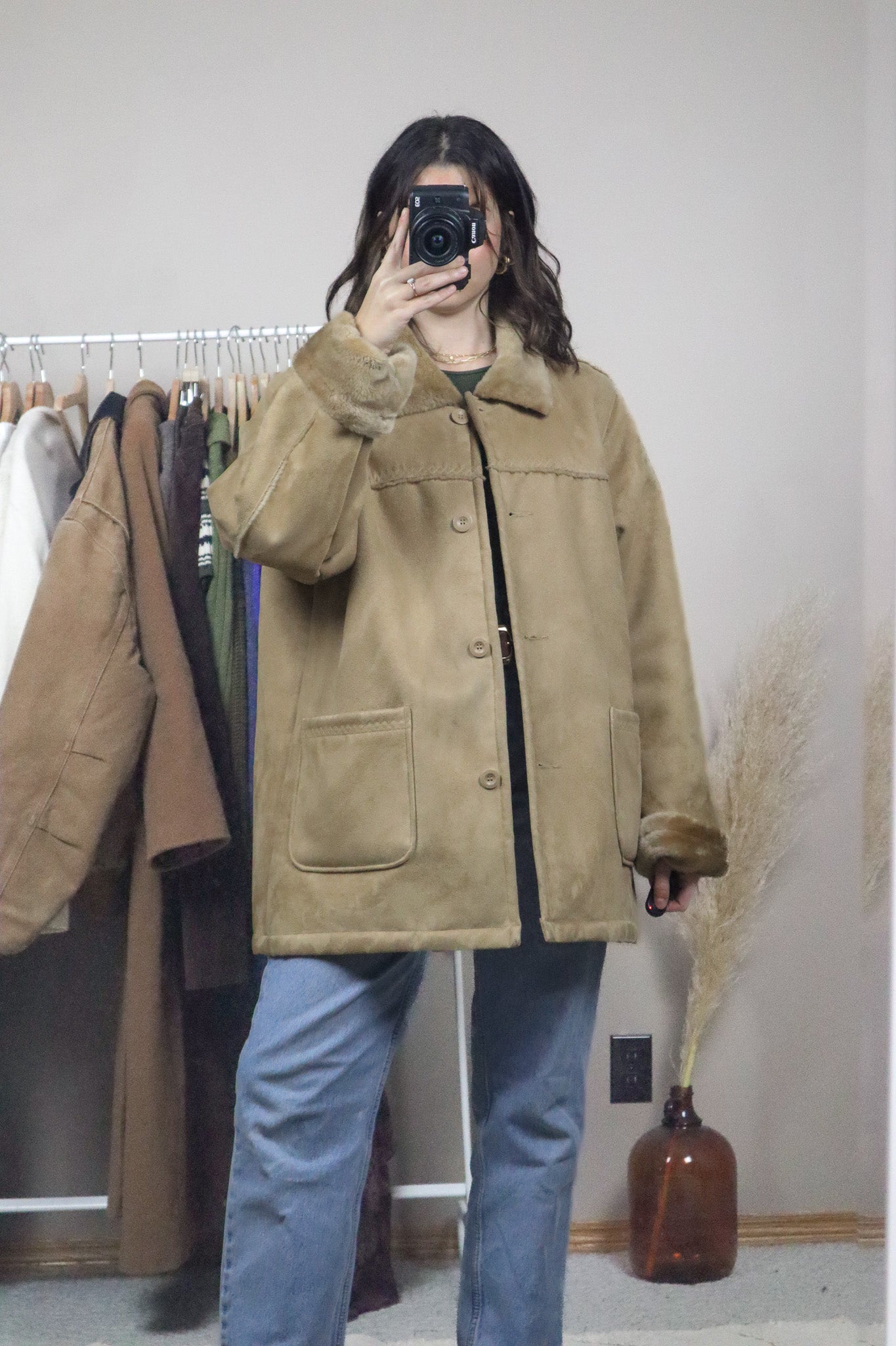 Vintage x Faux Fur Coat (L/XL)