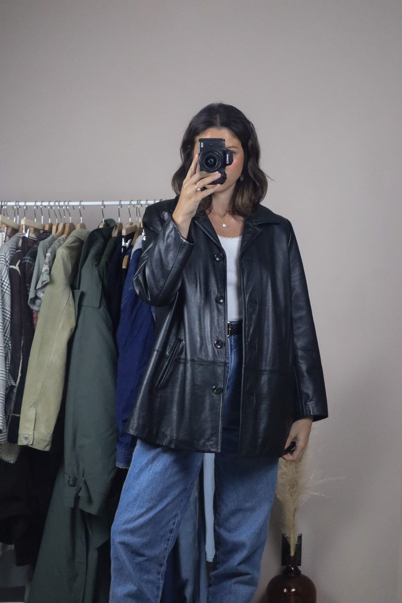 Vintage x Danier Leather Blazer (S)
