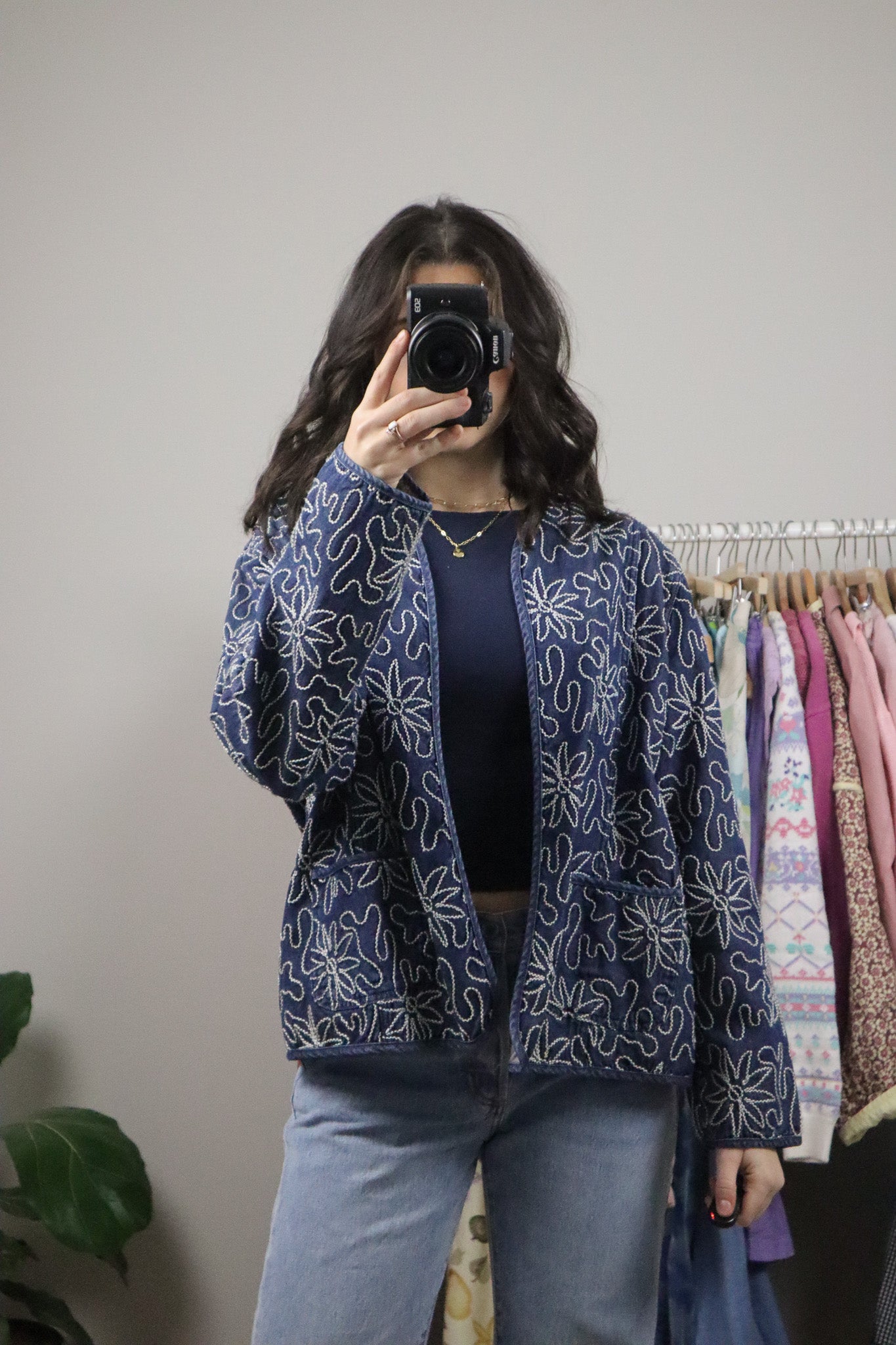 Vintage x Denim Textured Jacket (M)