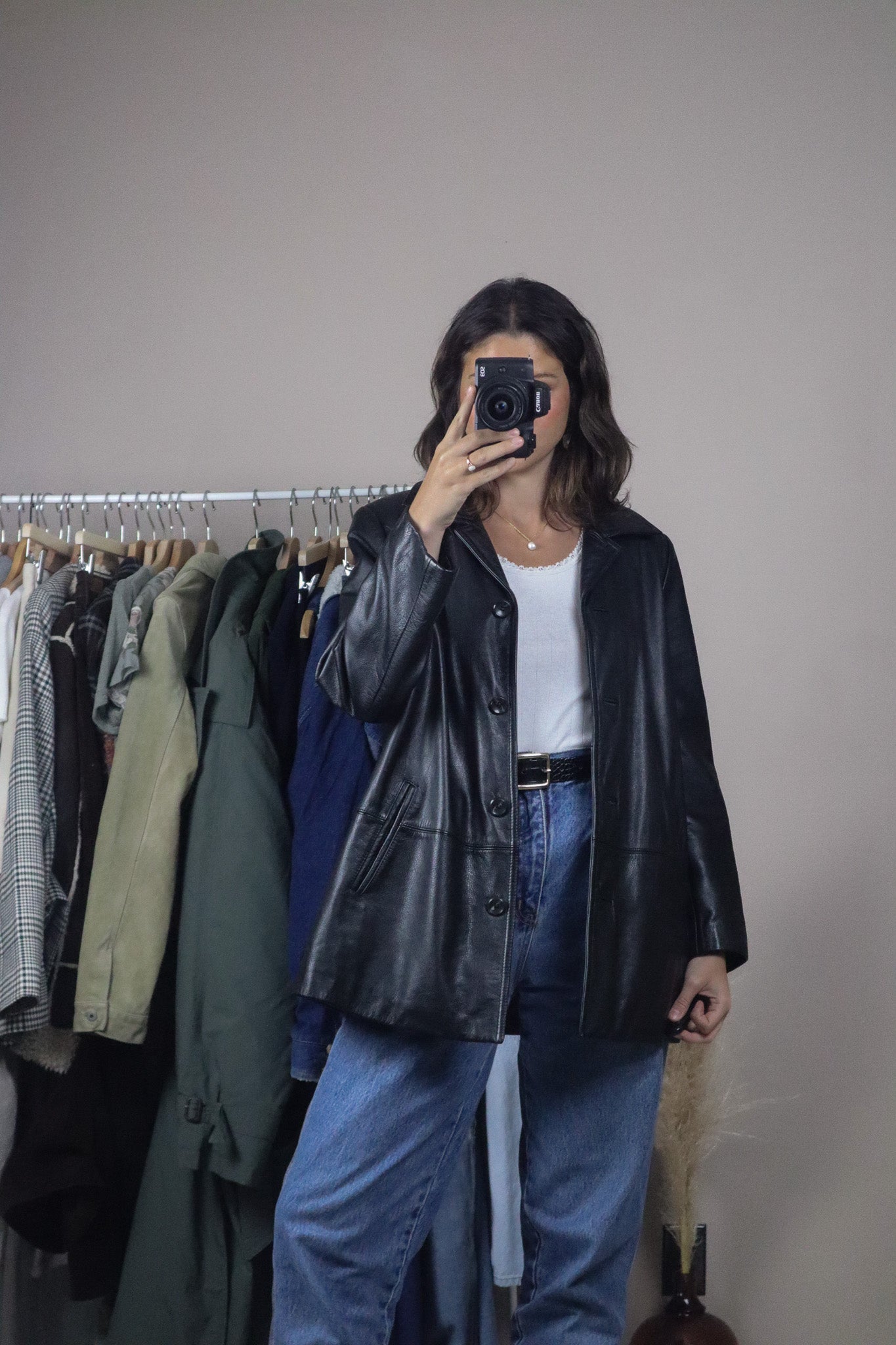Vintage x Danier Leather Blazer (S)