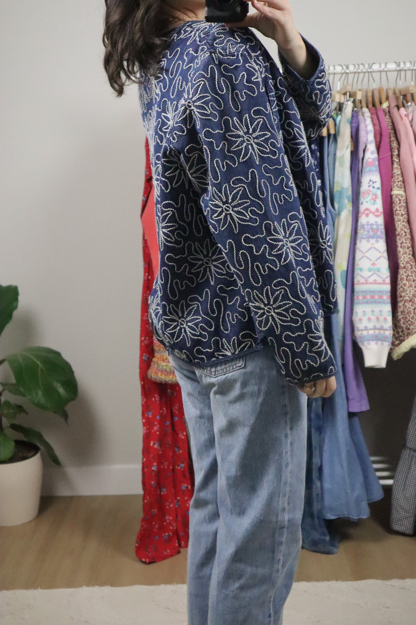 Vintage x Denim Textured Jacket (M)